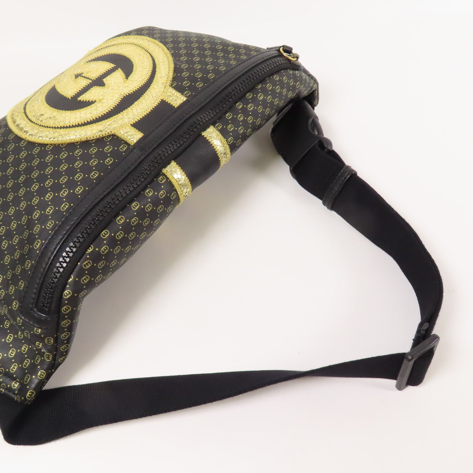 GUCCI 皮革DAPPER DAN腰包