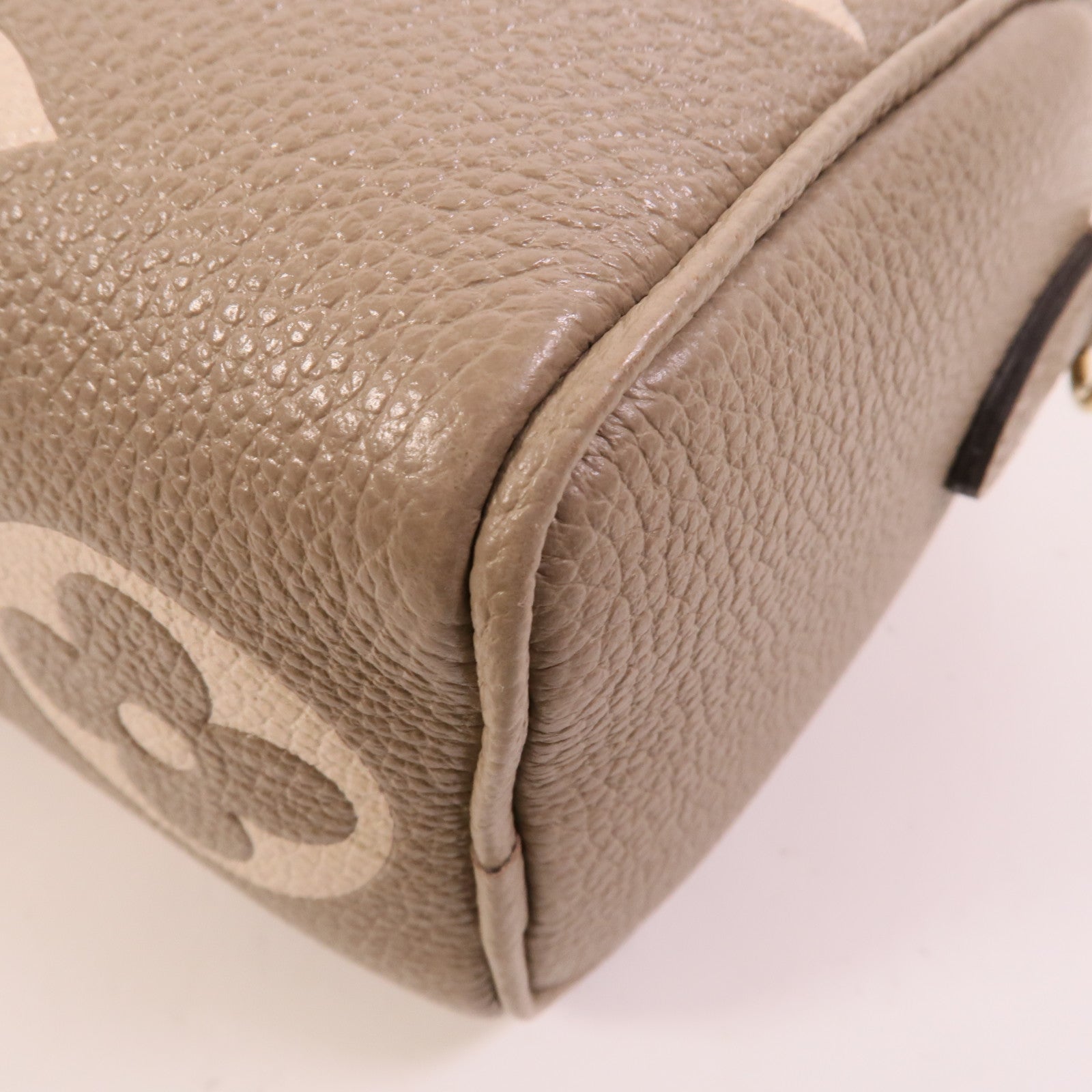 LOUIS VUITTON Monogram Empreinte Nano Speedy金扣手挽肩背兩用袋