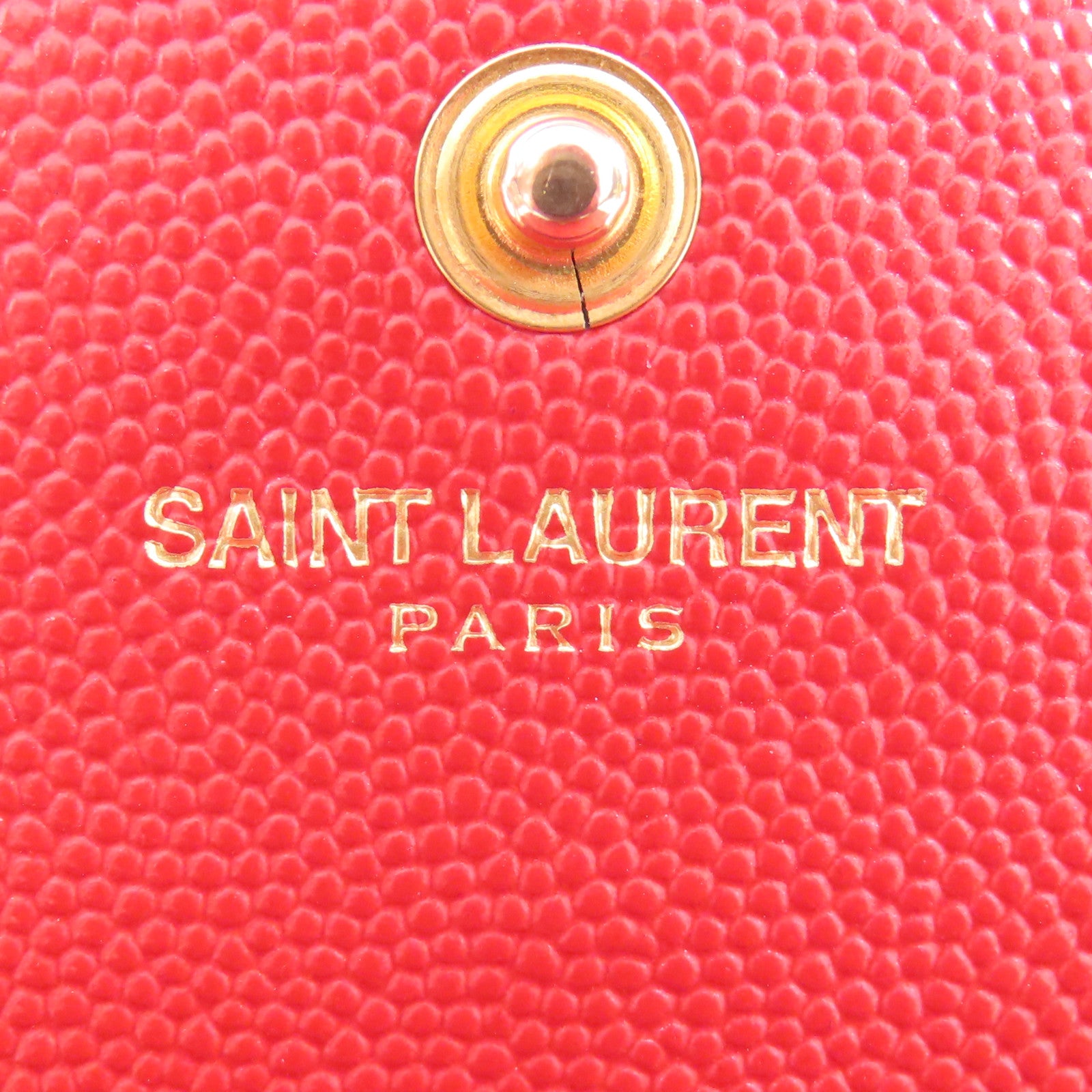 YVES SAINT LAURENT 【激減優惠】牛皮皮革Cassandre Envelope金扣肩背袋