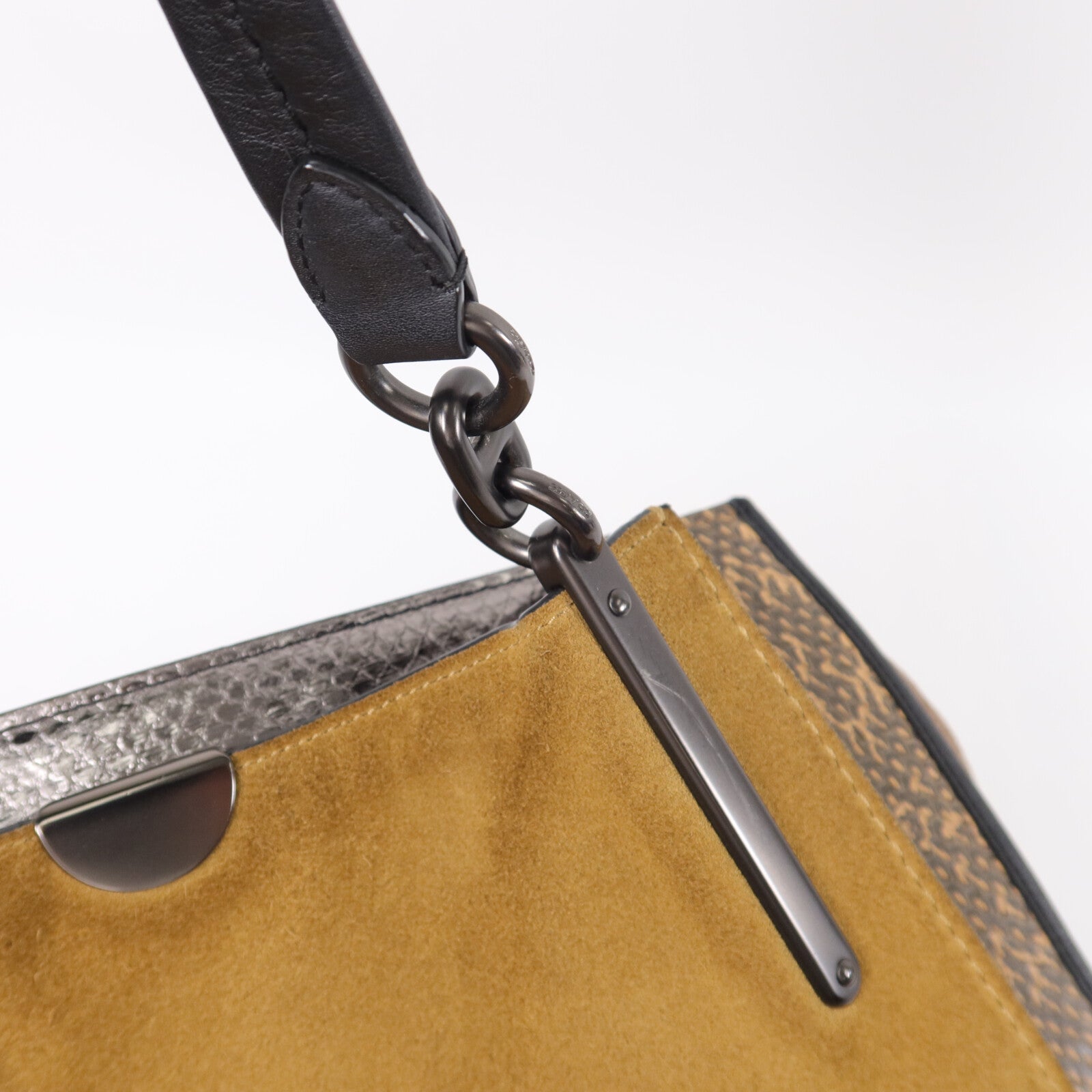 COACH Calf/Snakeskin/Suede Dreamer 36 Shoulder Bag肩背袋
