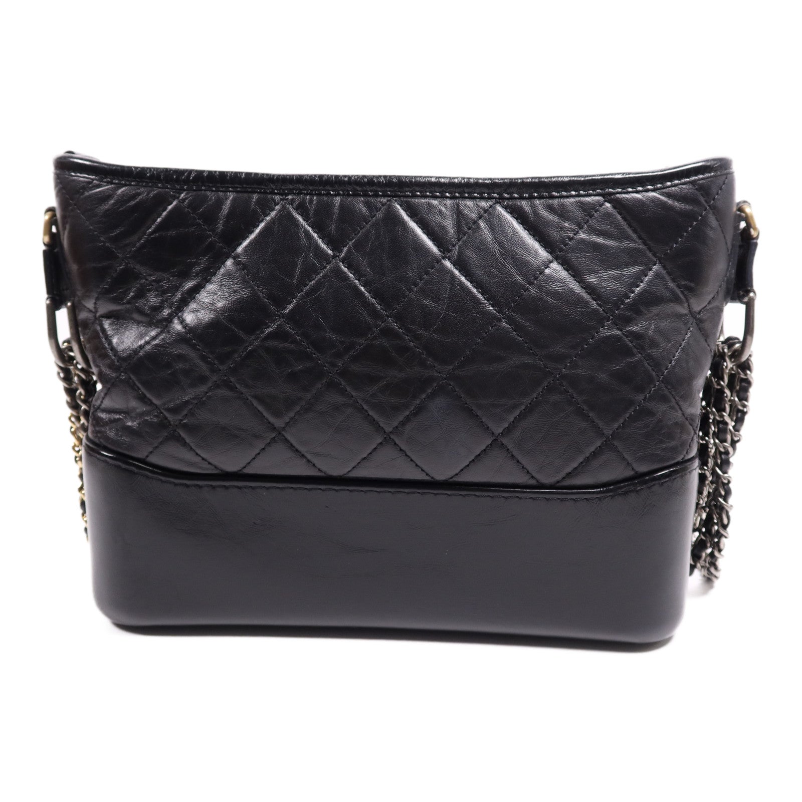 CHANEL 牛皮皮革Gabrielle Medium鏈帶肩背袋