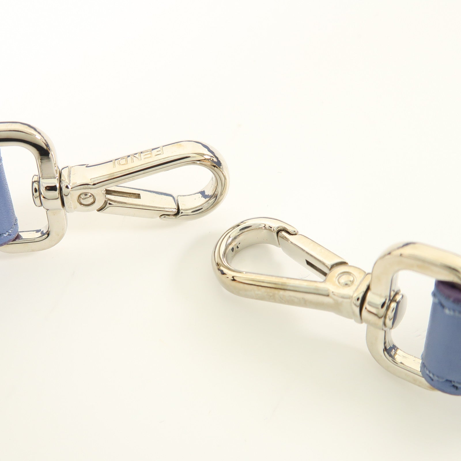 FENDI 皮革Shoulder Strap銀扣肩背帶