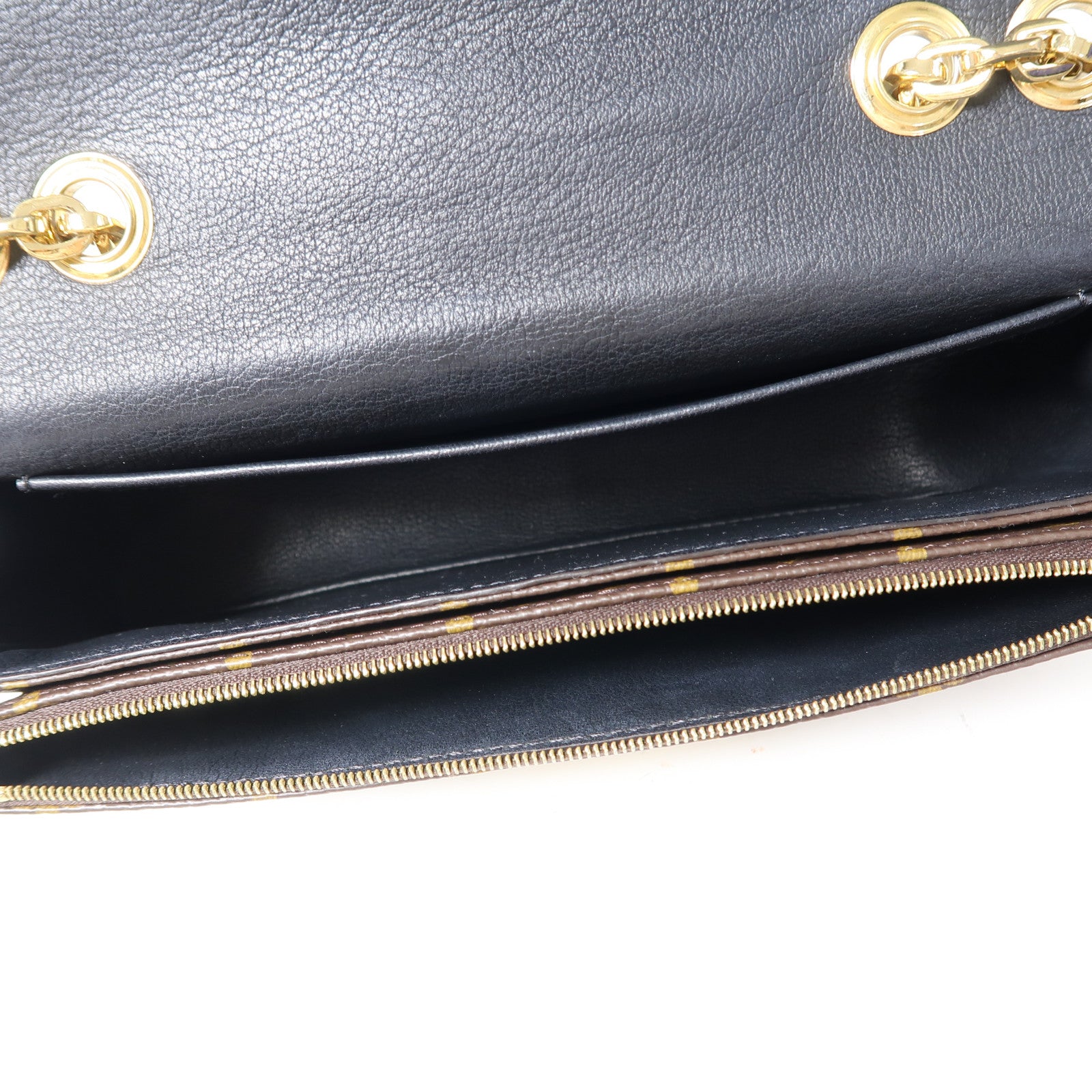 LOUIS VUITTON Monogram Marceau金扣鏈帶肩背袋啡色