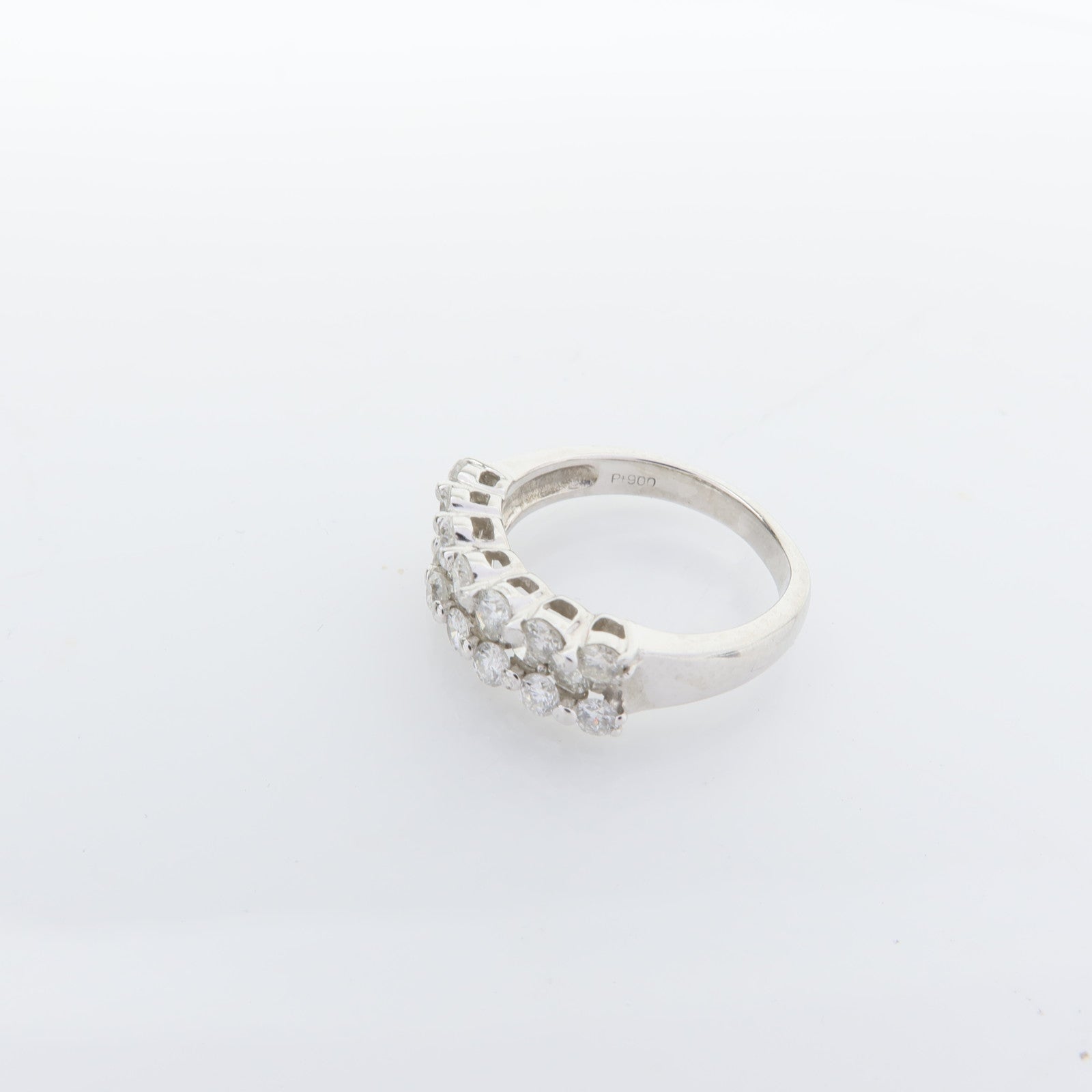 JEWELRY PT900鉑金Diamond Ring鑽石戒指US#4.5