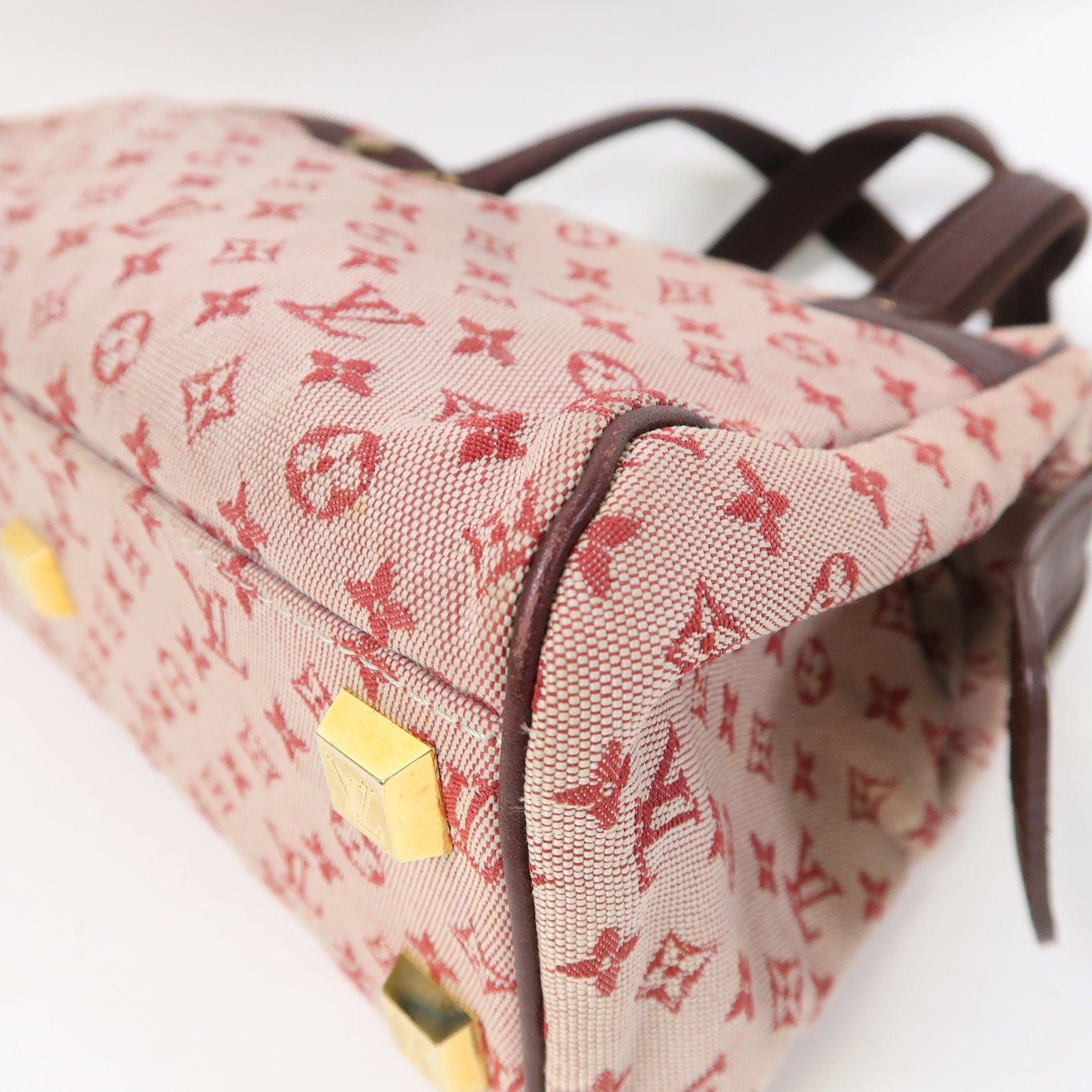 LOUIS VUITTON 【激減優惠】Monogram Mini Josephine PM金扣手挽袋粉紅色