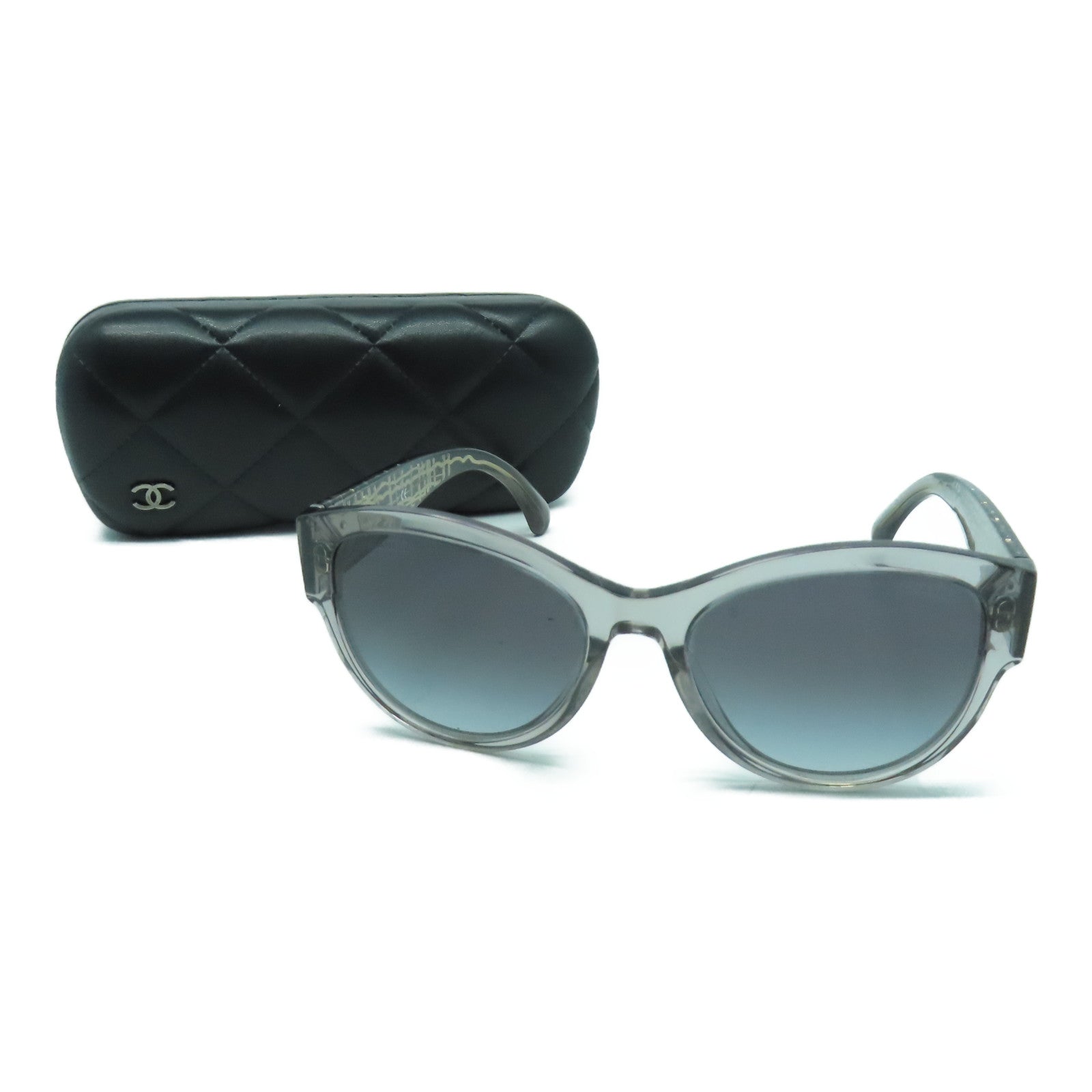 CHANEL 【激減優惠】PVC Sunglasses太陽眼鏡黑色/銀色