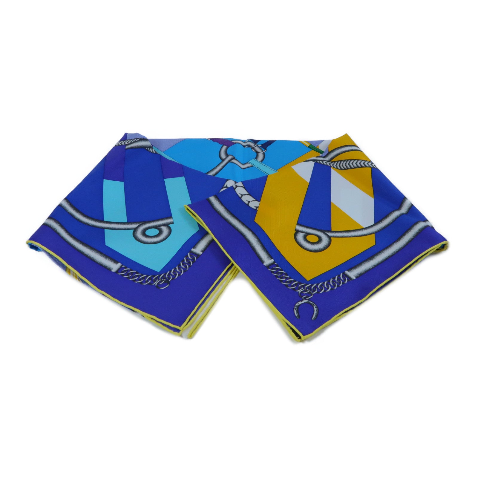 HERMES **【激減優惠】絲質Scarf絲巾藍色