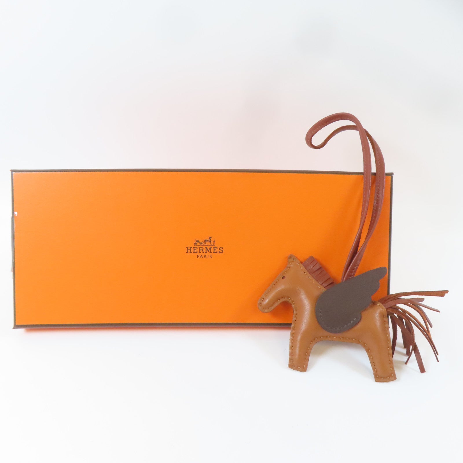 HERMES Swift皮革Rodeo PM掛飾啡色