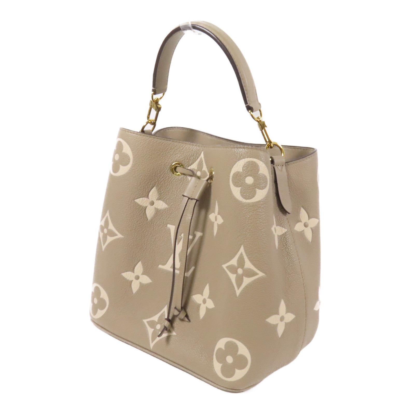 LOUIS VUITTON Monogram Empreinte Neo Noe MM金扣手挽肩背兩用袋