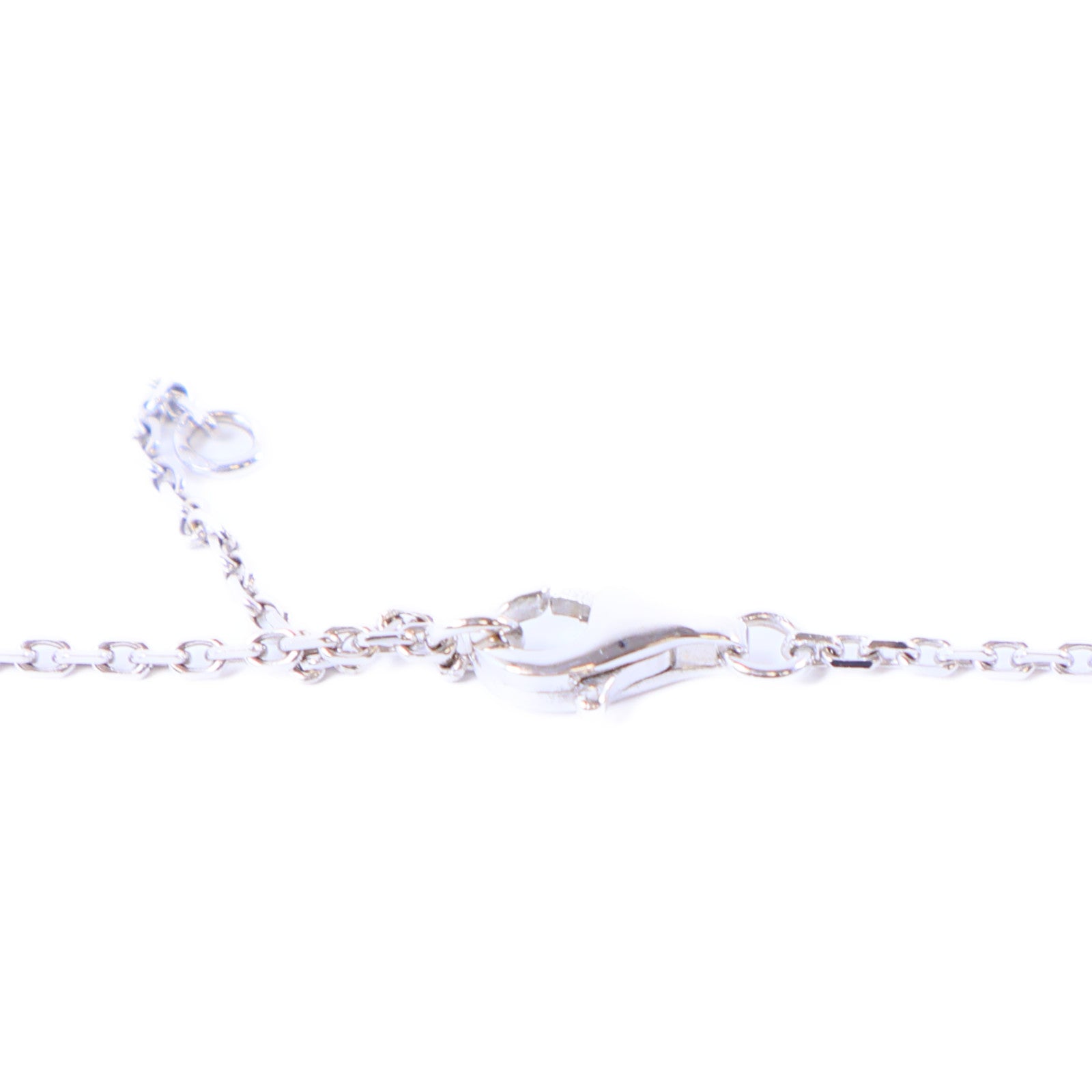 CHANEL 18K白金Camellia White Agate Diamond Necklace鑽石項鍊