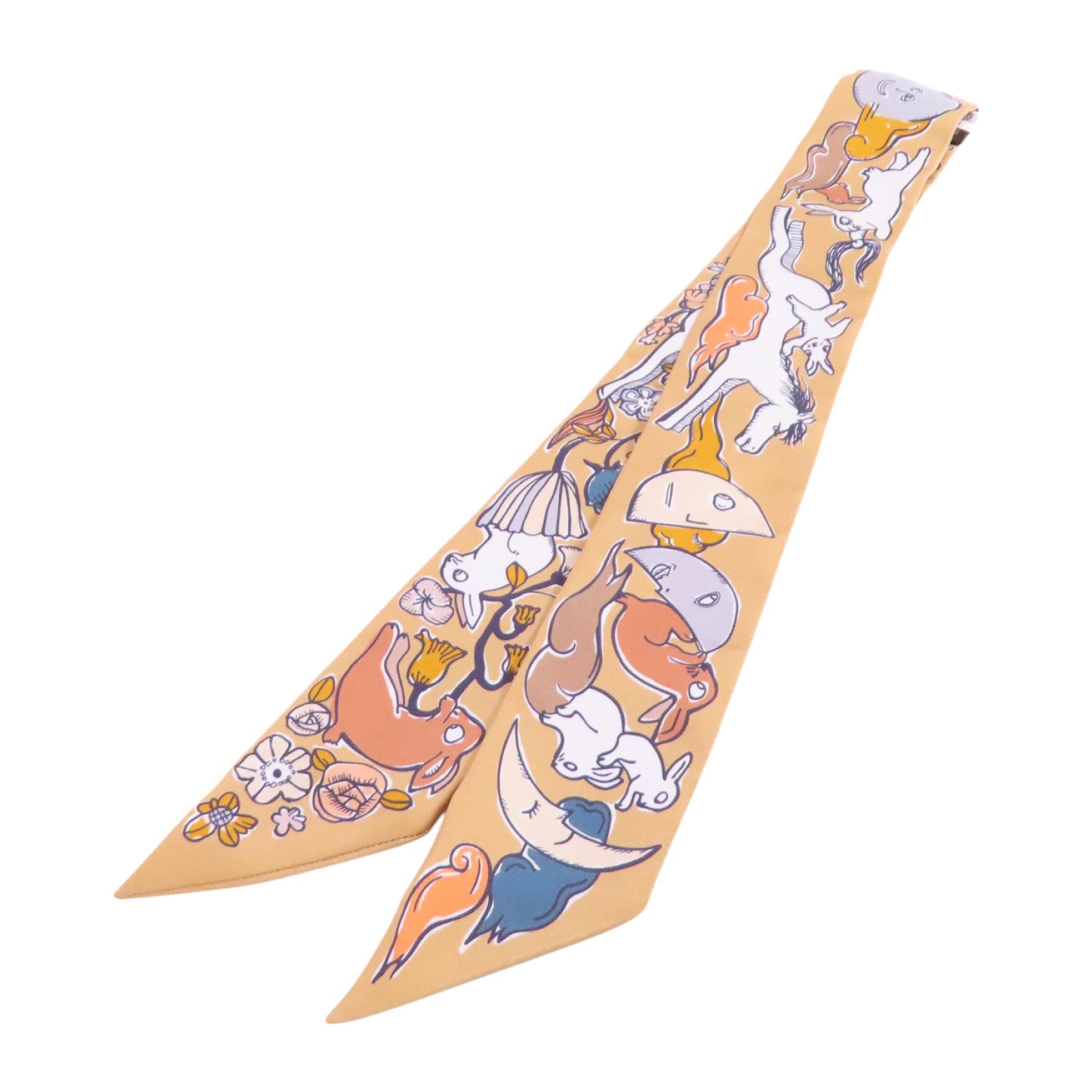 HERMES 絲質Twilly Scarf絲巾
