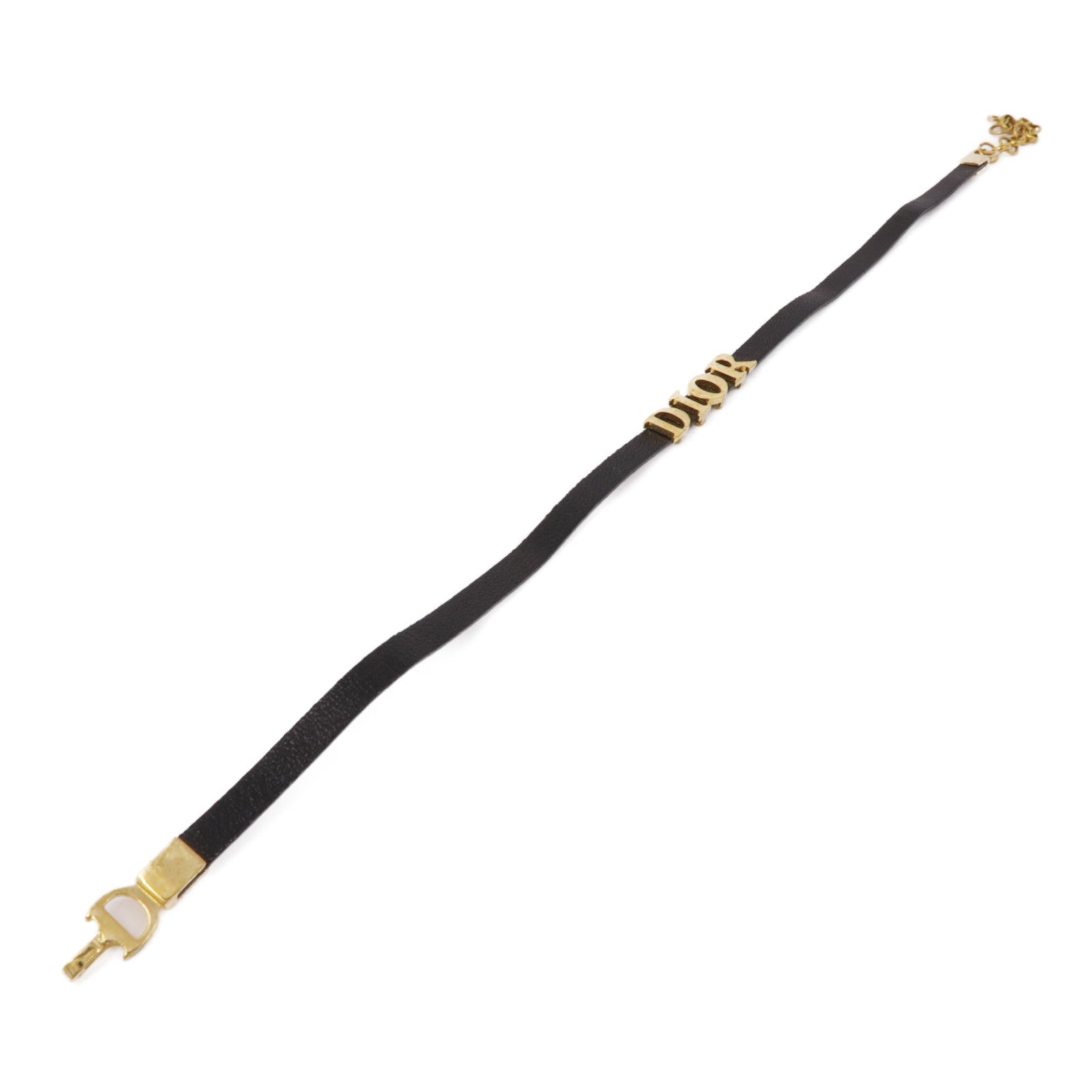 Dior 牛皮皮革Bracelet金扣手鐲