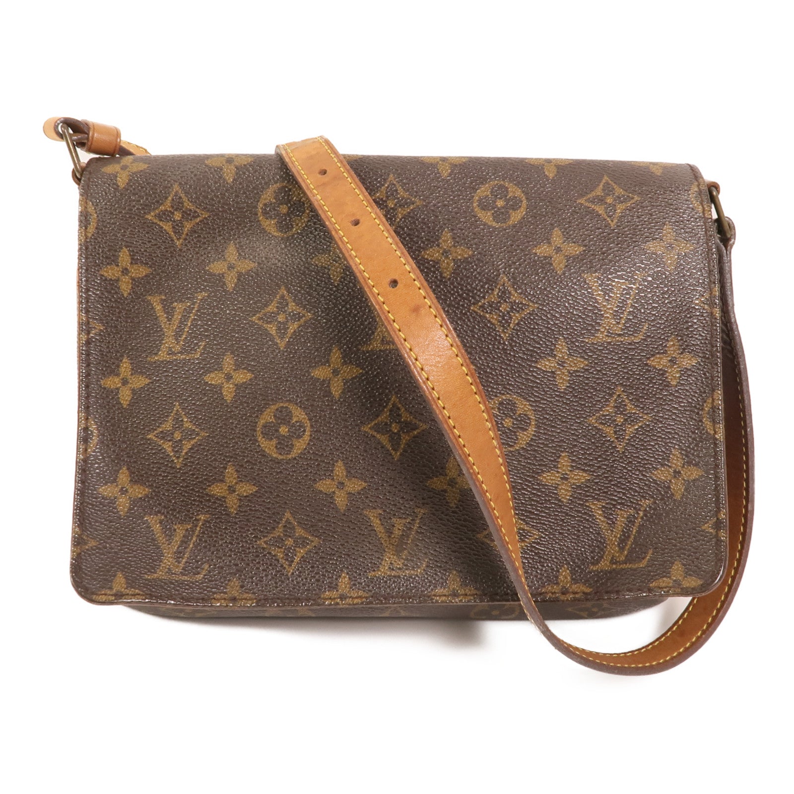 LOUIS VUITTON Monogram Musette Tango金扣肩背袋