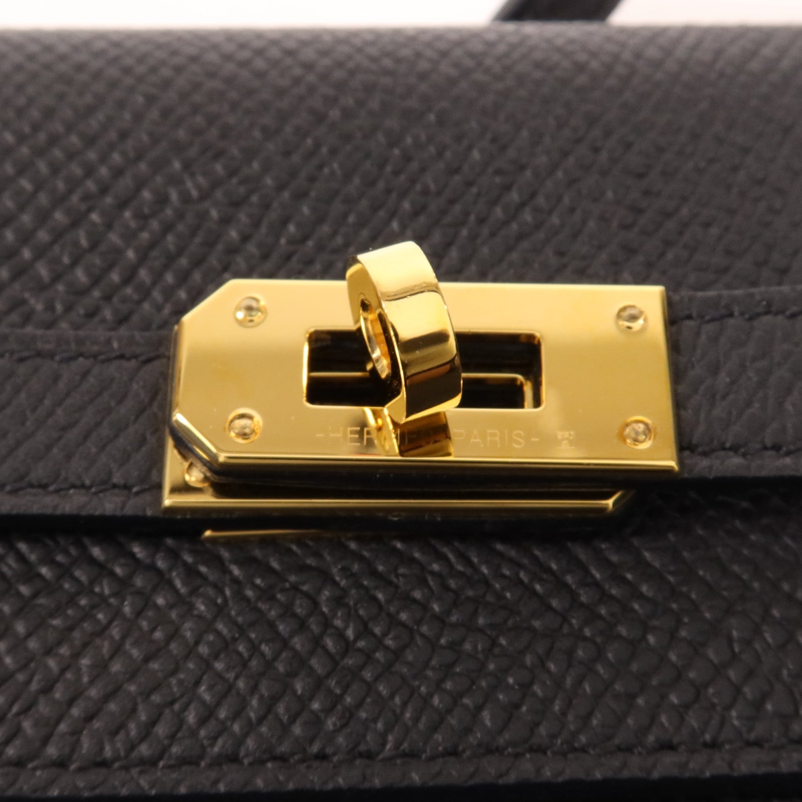 HERMES Epsom皮革Kelly To Go金扣肩背袋