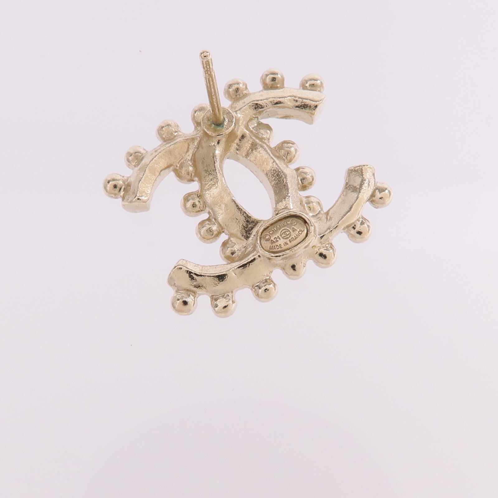 CHANEL 金屬Earrings金扣耳環