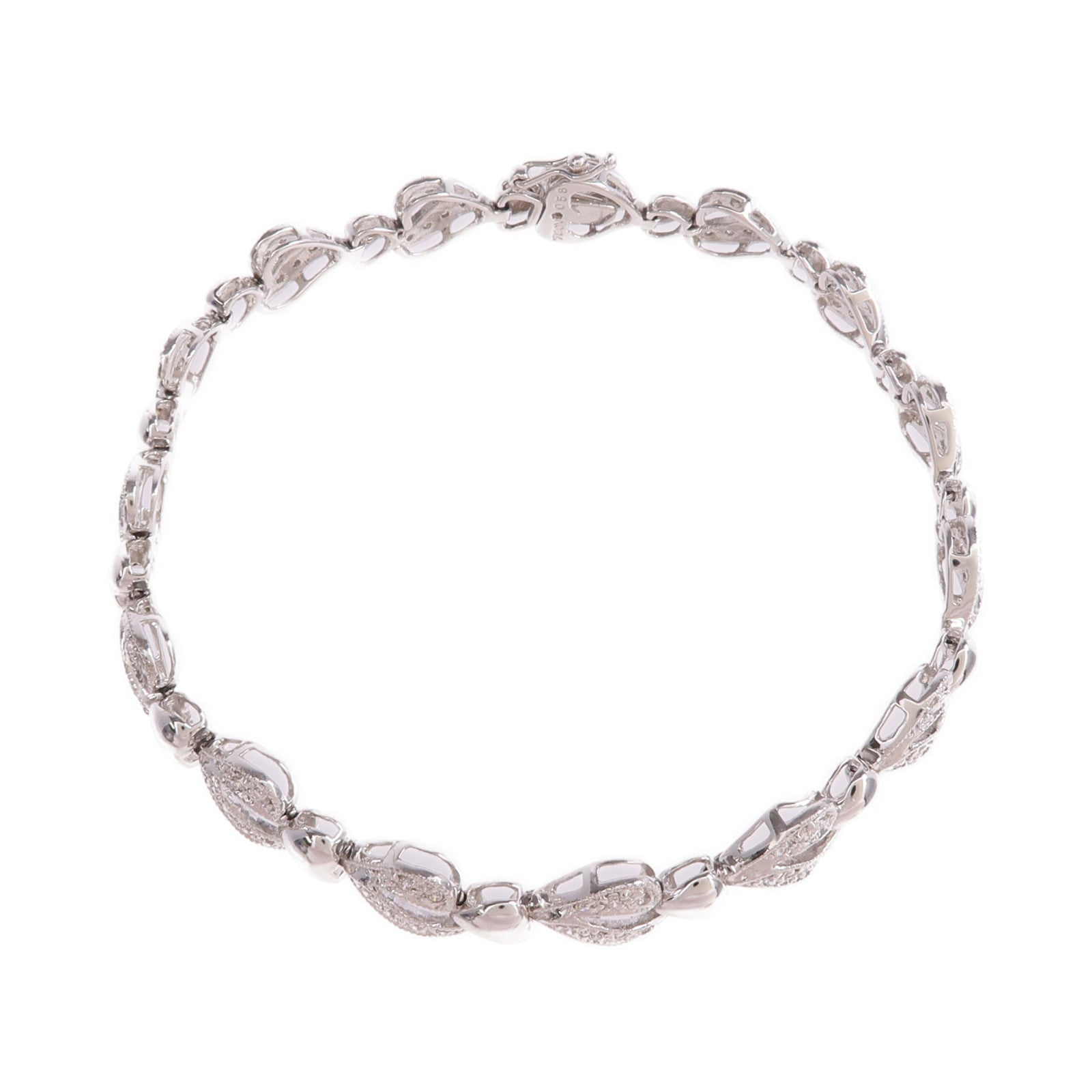 JEWELRY 【激減優惠】18K白金Diamond Bracelet鑽石手鏈