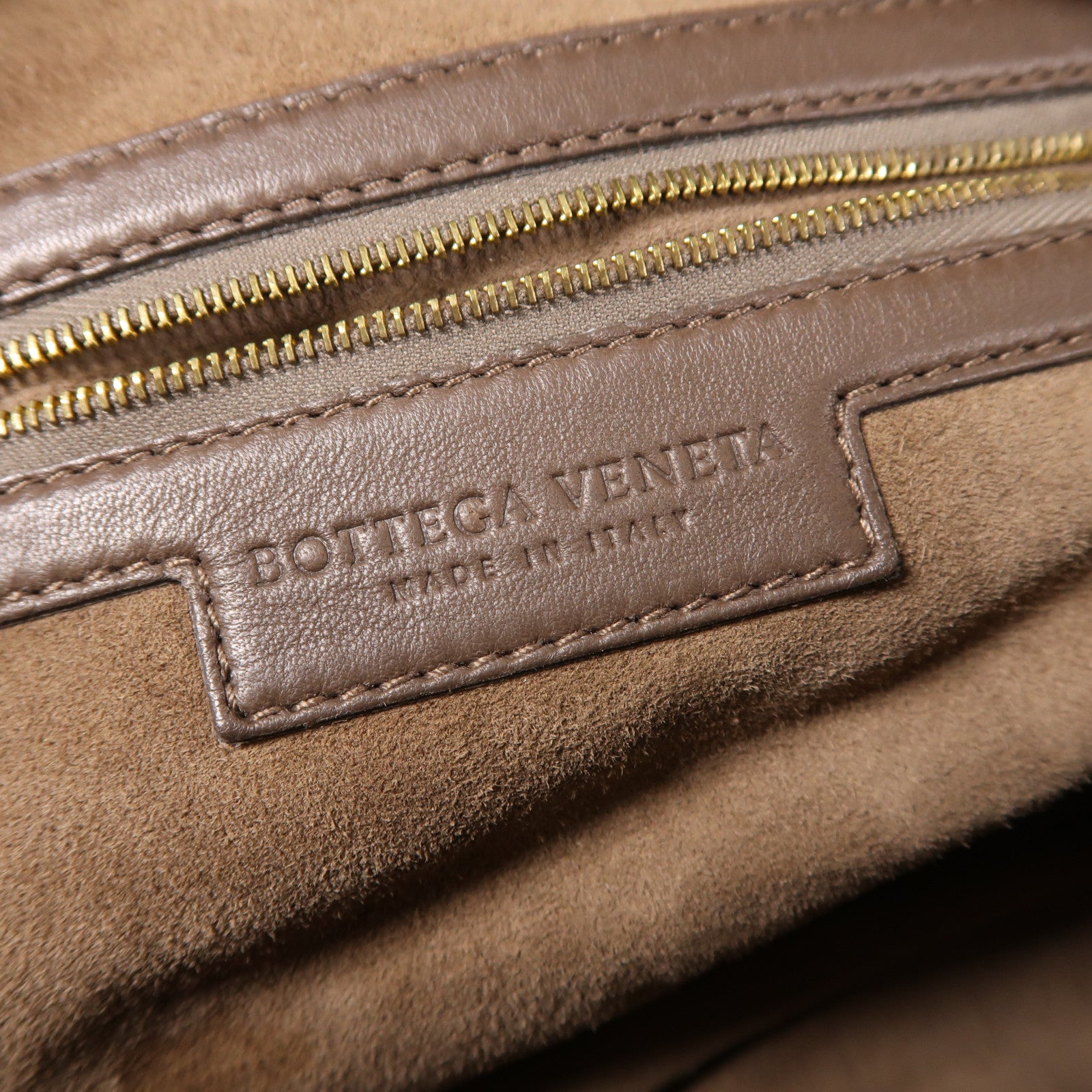 BOTTEGA VENETA 羊皮皮革Shoulder Bag肩背袋棕色