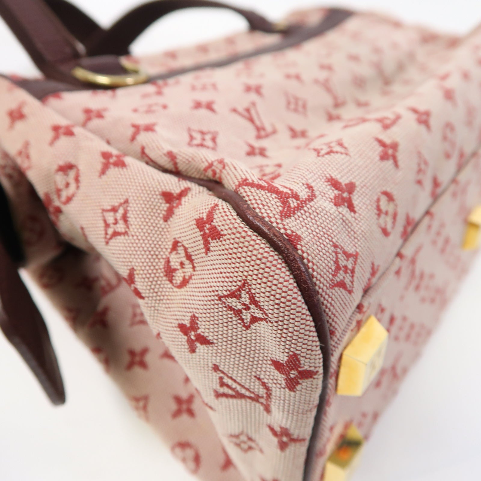 LOUIS VUITTON 【激減優惠】Monogram Mini Josephine PM金扣手挽袋粉紅色