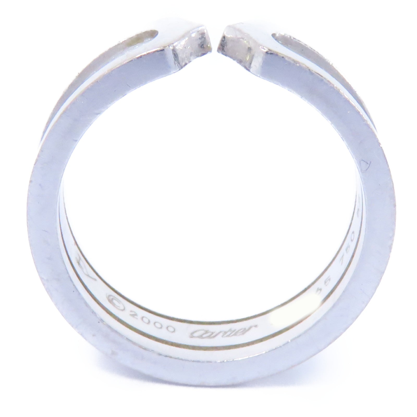 CARTIER 18K白金C2 Ring戒指Cartier#52/US#6