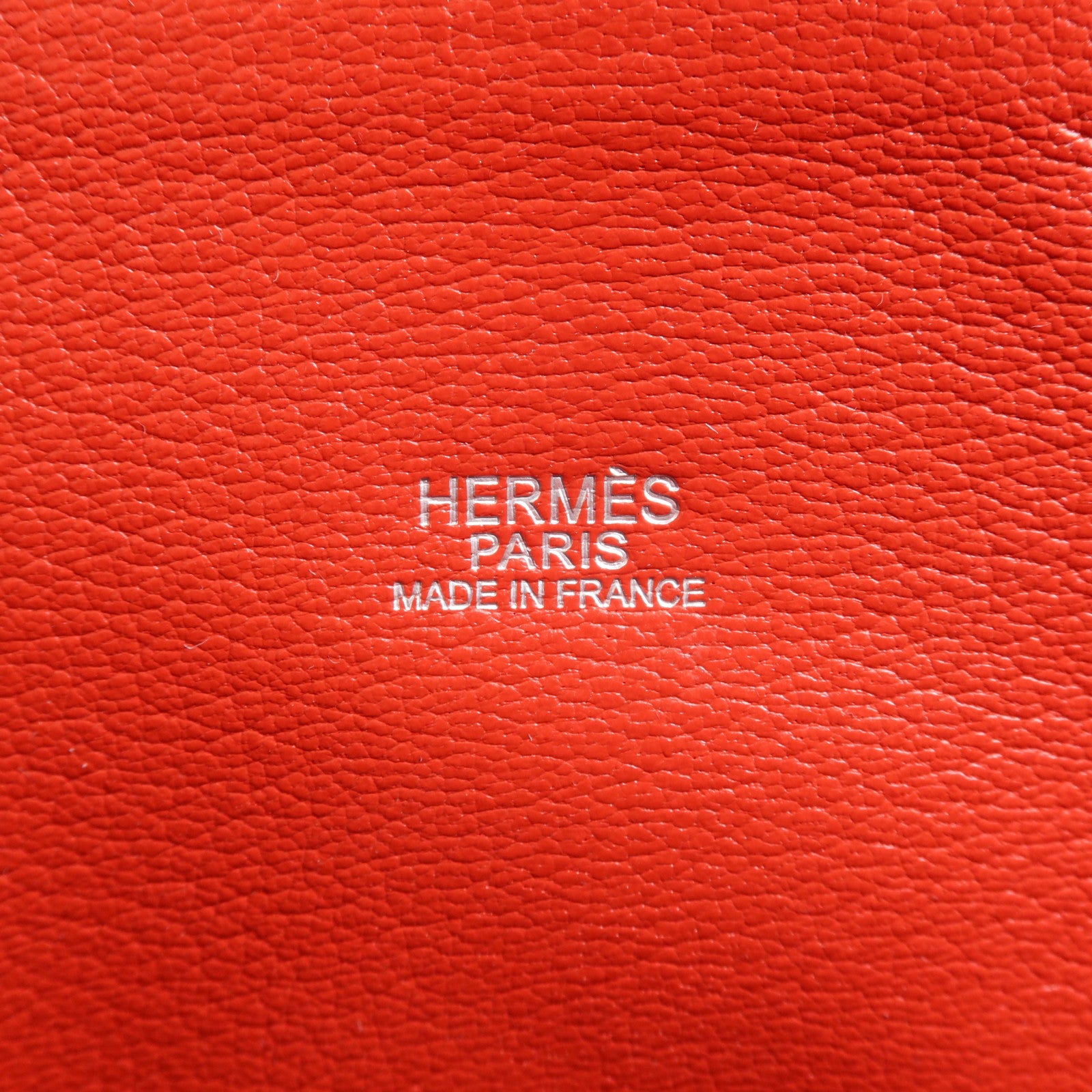HERMES Togo皮革Bolide 1923 30銀扣手挽袋Rouge Garance