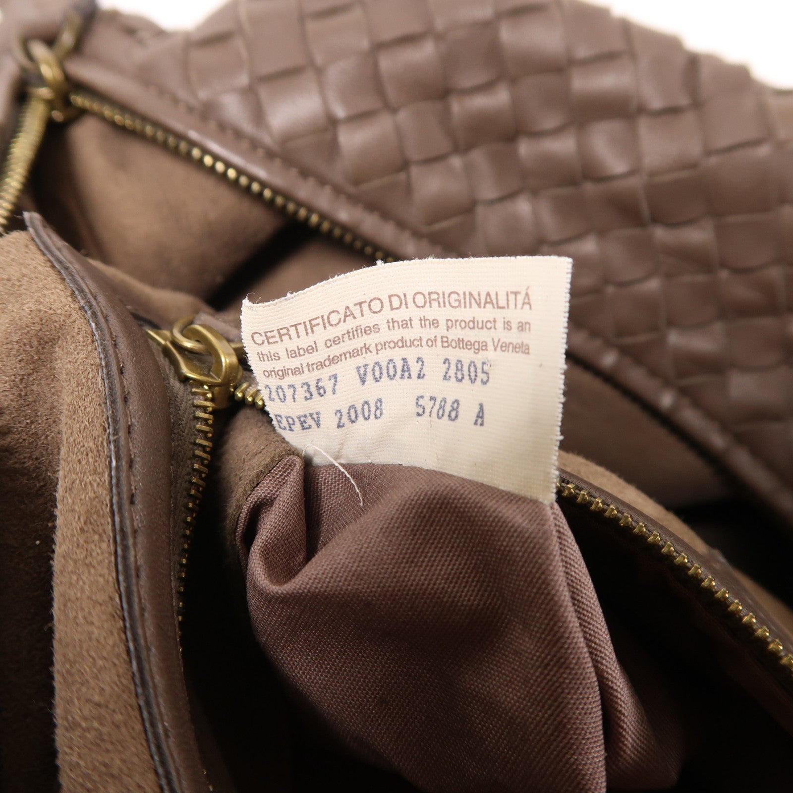 BOTTEGA VENETA 羊皮皮革Shoulder Bag肩背袋棕色