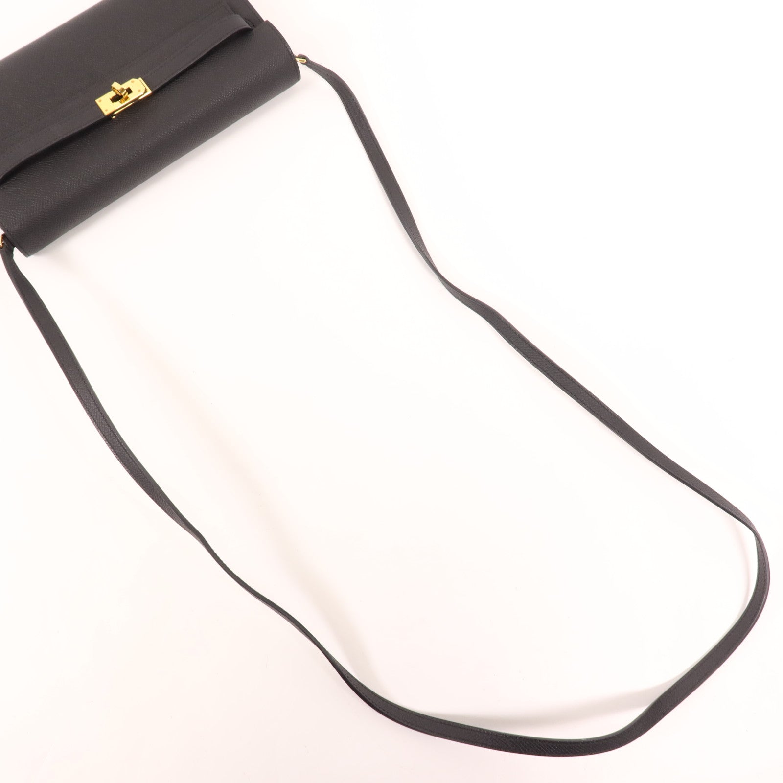 HERMES Epsom皮革Kelly To Go金扣肩背袋