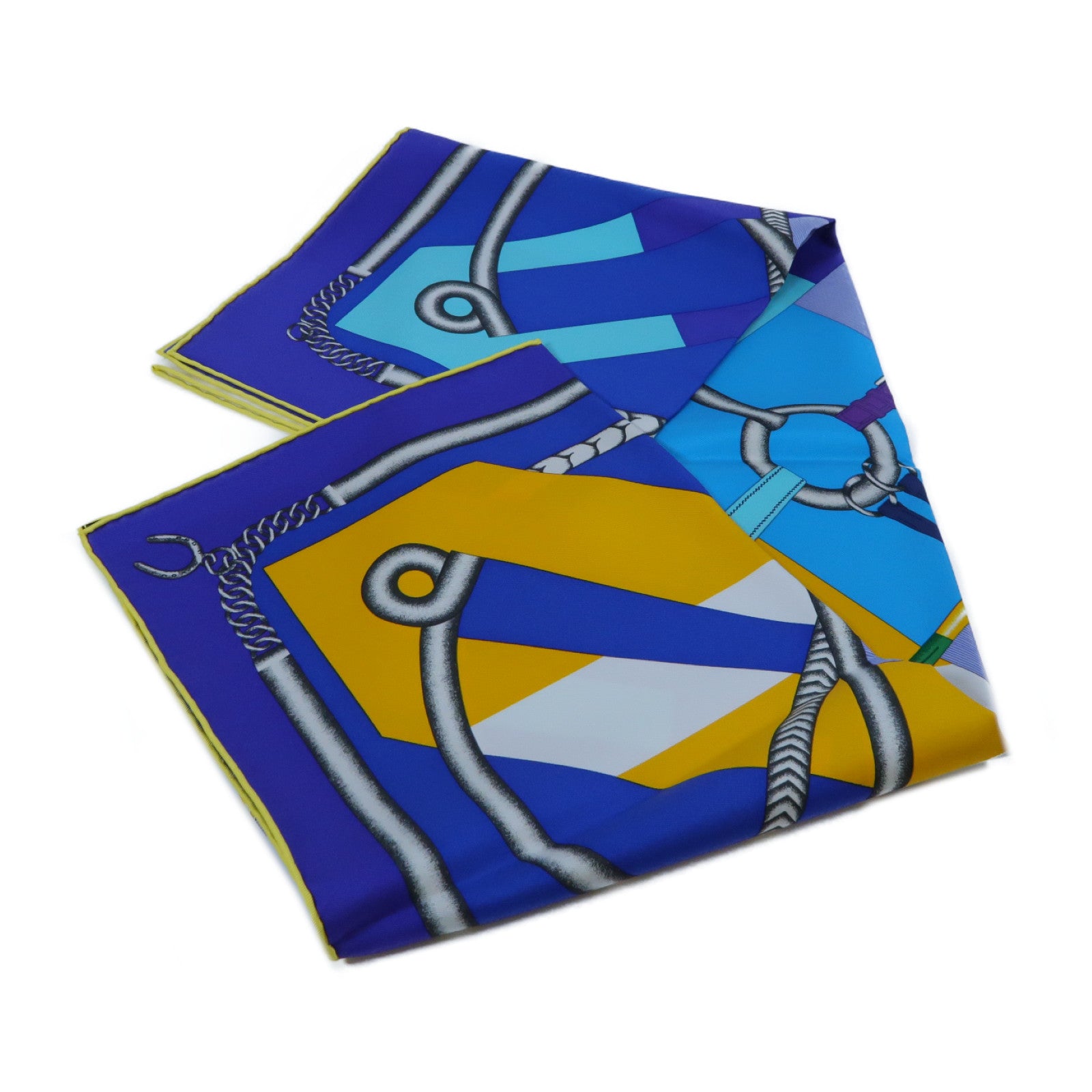 HERMES **【激減優惠】絲質Scarf絲巾藍色