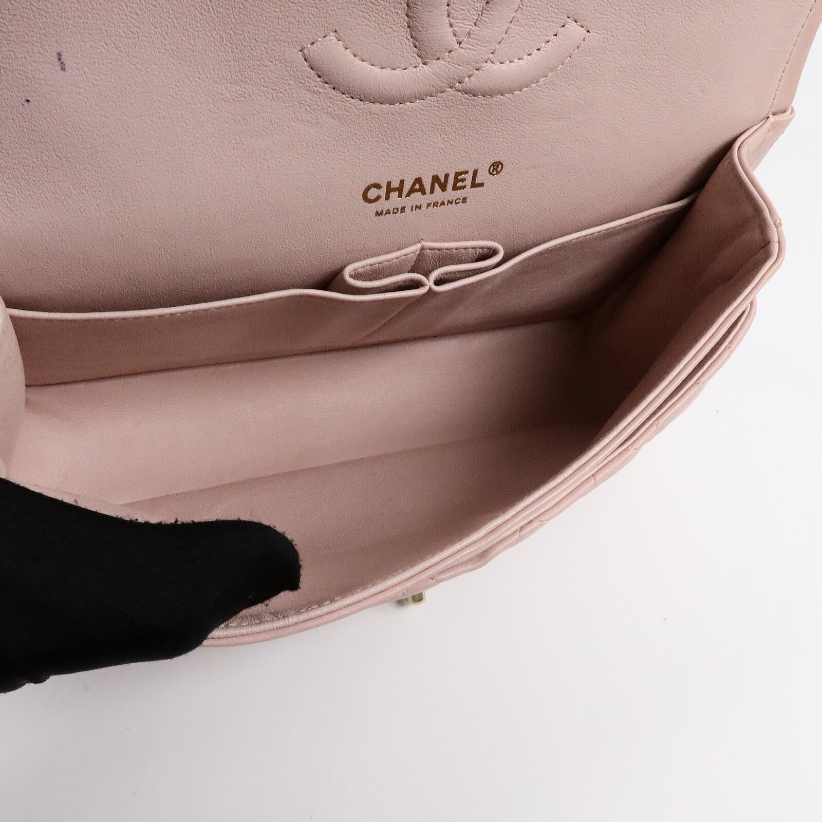 CHANEL 羊皮皮革Classic 25鏈帶肩背袋