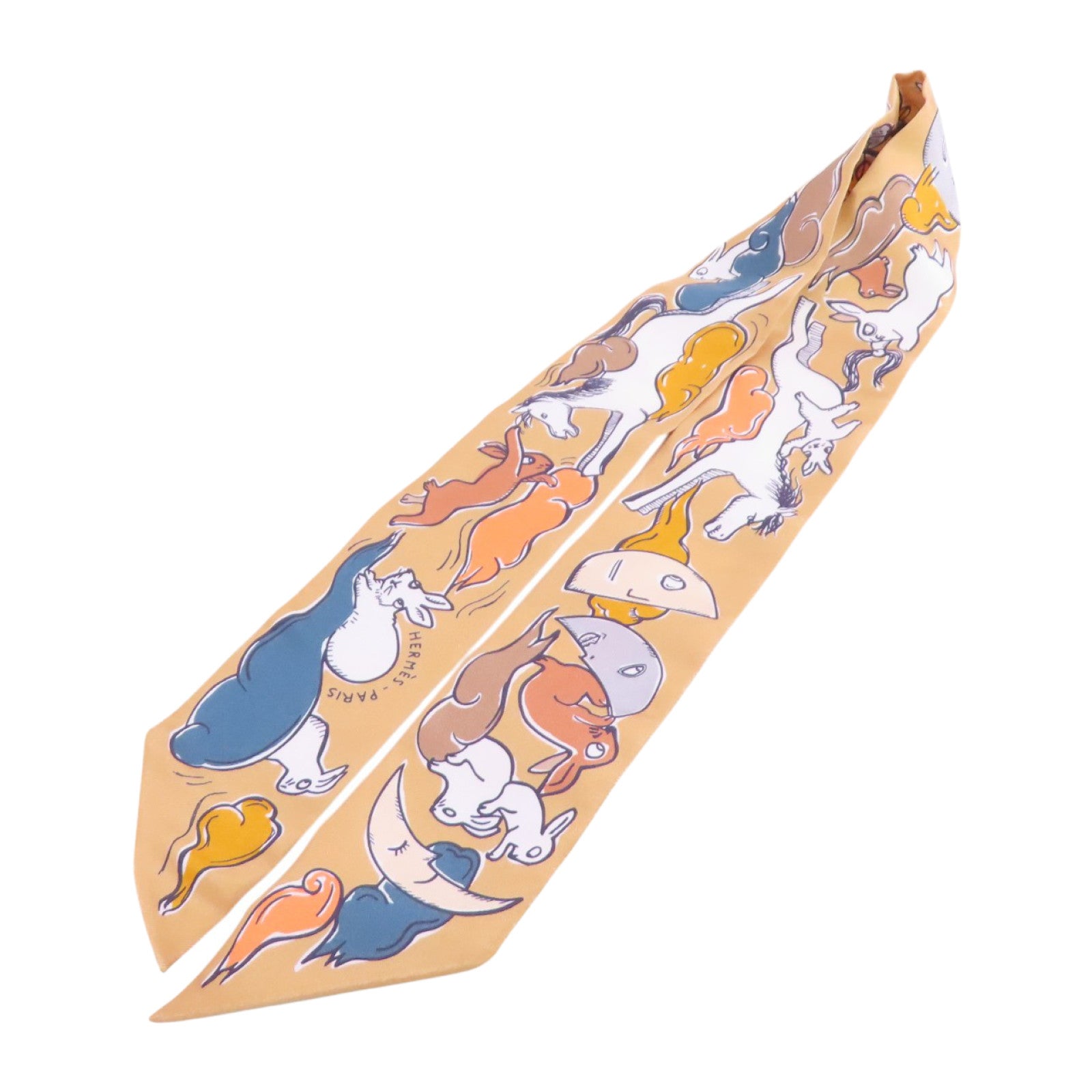 HERMES 絲質Twilly Scarf絲巾