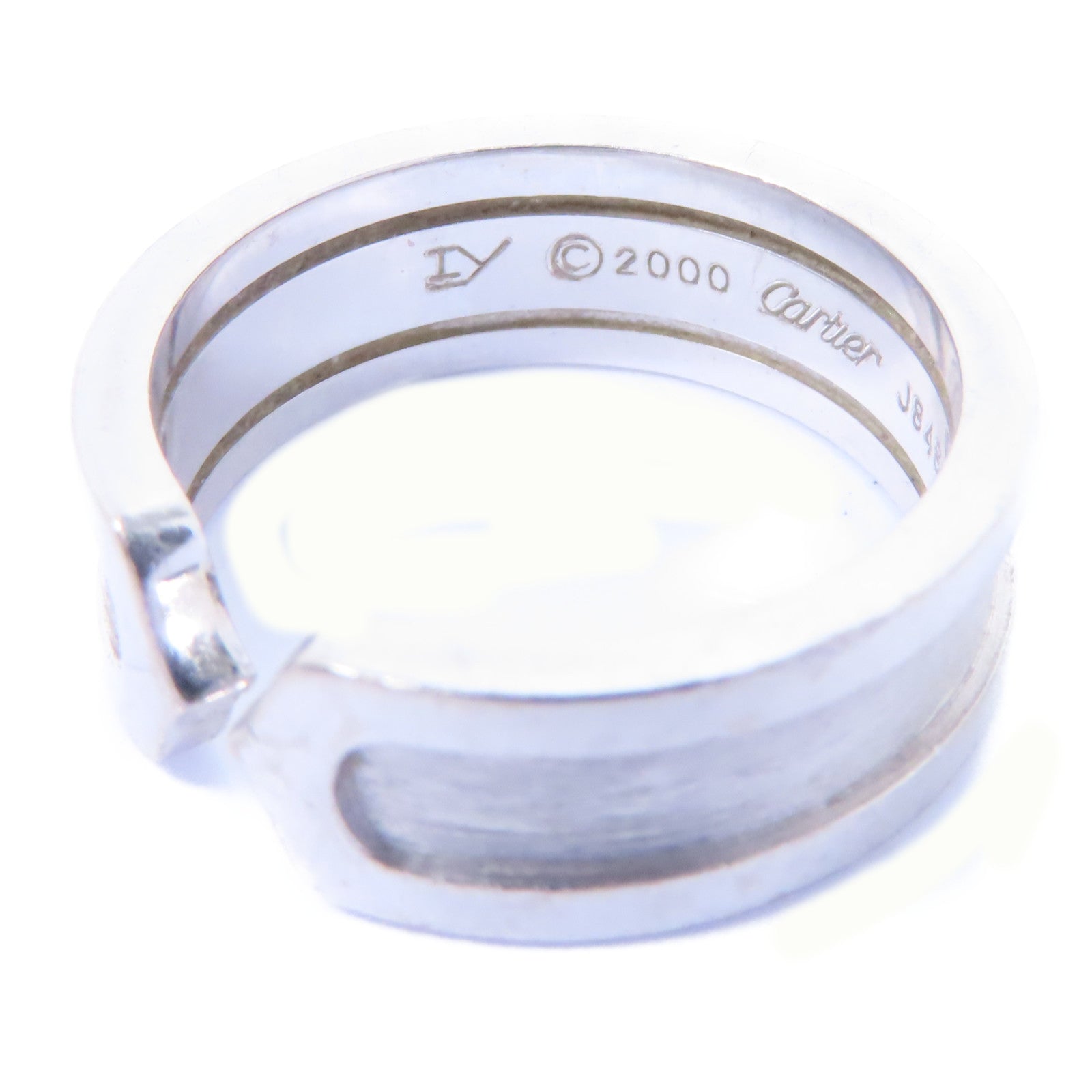 CARTIER 18K白金C2 Ring戒指Cartier#52/US#6