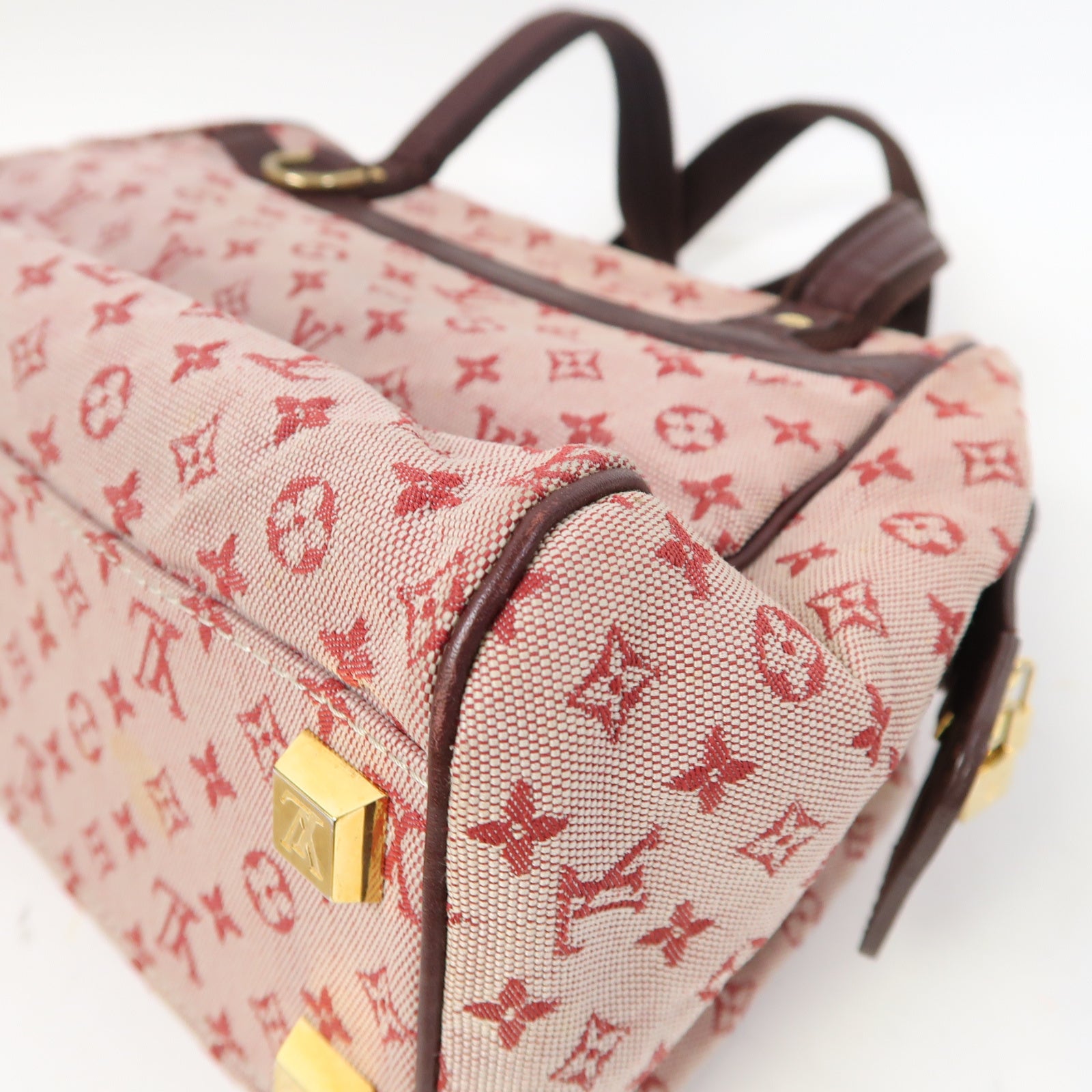 LOUIS VUITTON 【激減優惠】Monogram Mini Josephine PM金扣手挽袋粉紅色