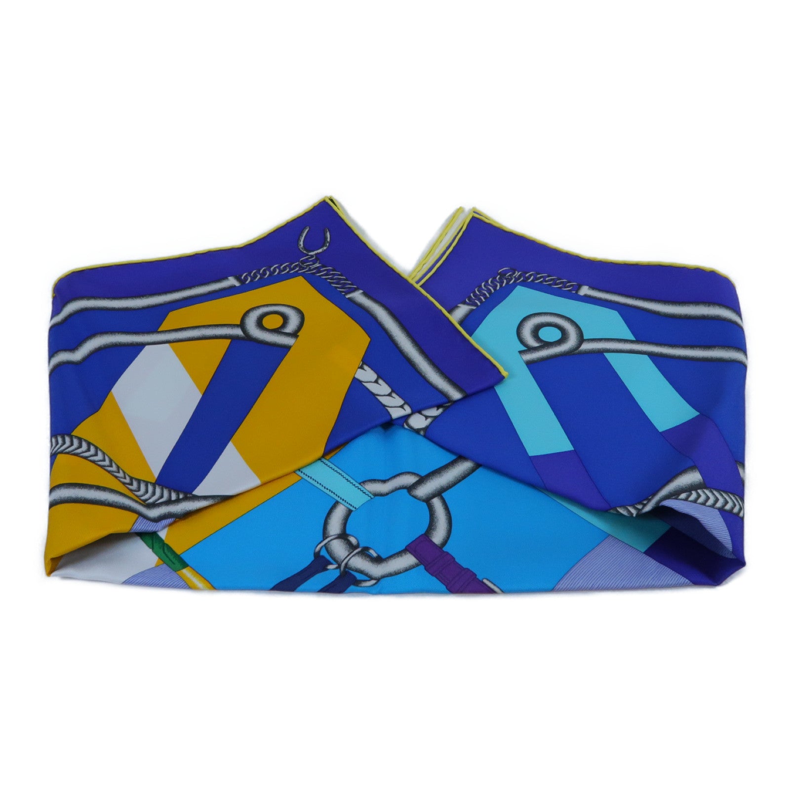 HERMES **【激減優惠】絲質Scarf絲巾藍色