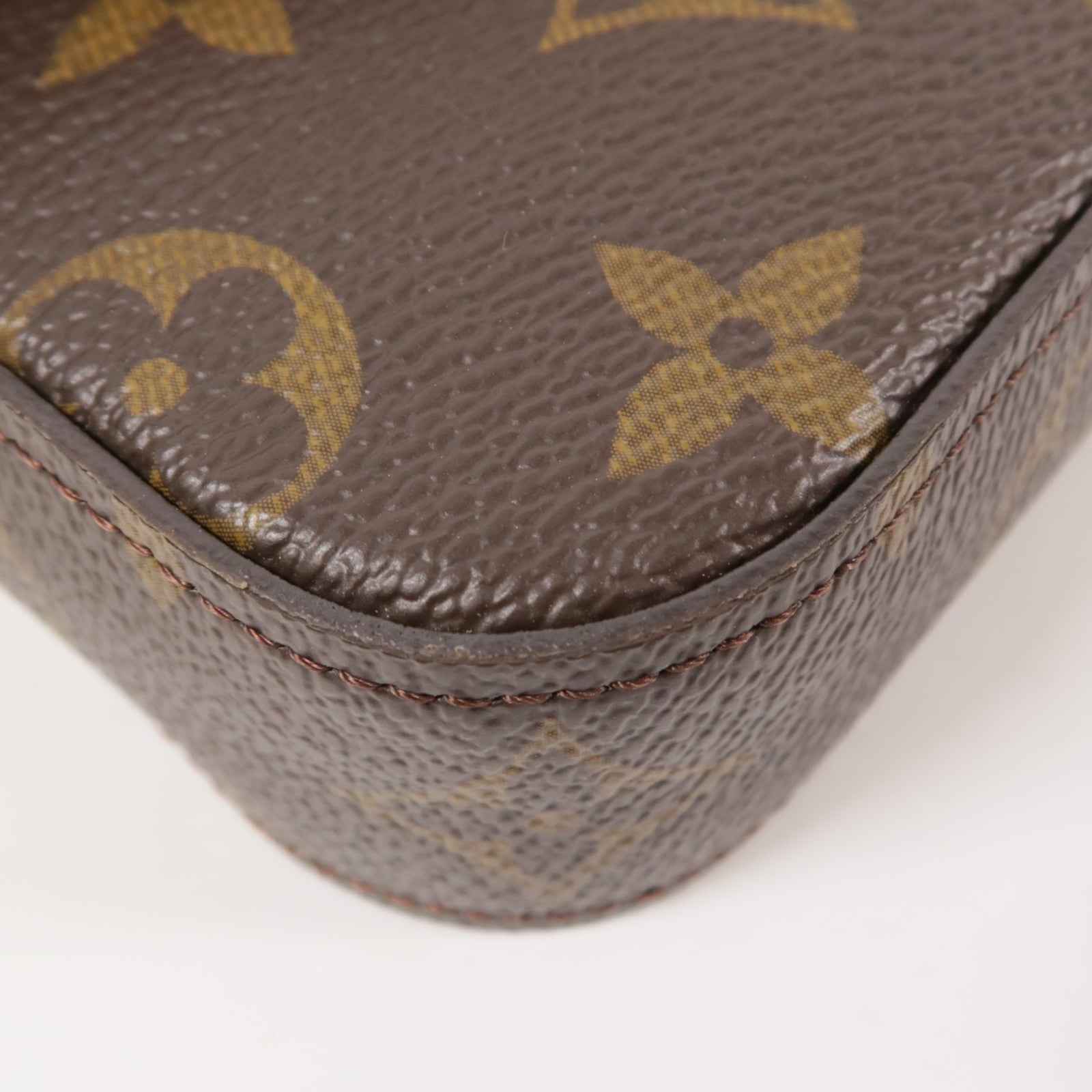 LOUIS VUITTON LV GHW Felicie Strap & Go Shoulder Bag M80091 Monogram Brown