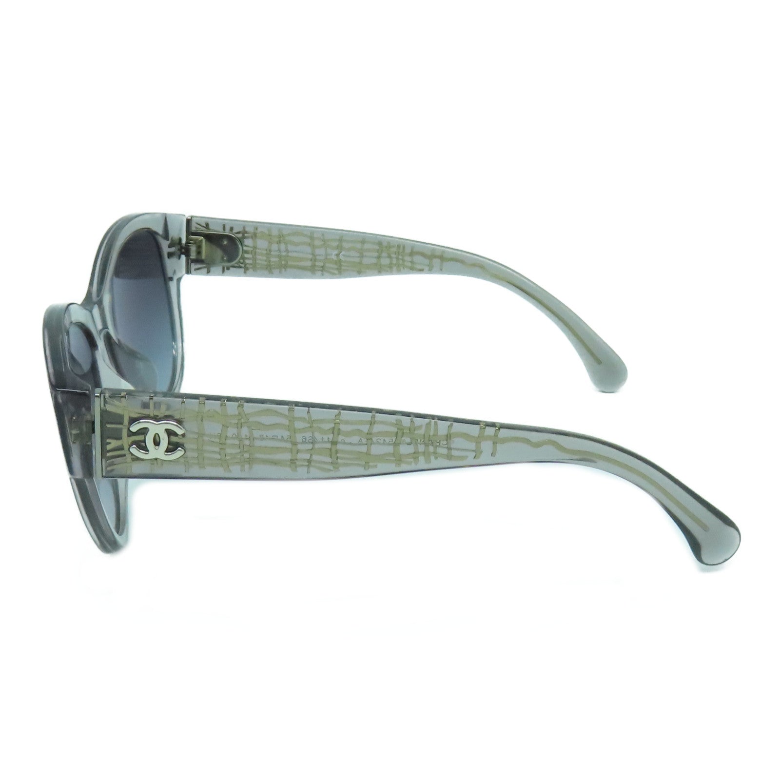 CHANEL 【激減優惠】PVC Sunglasses太陽眼鏡黑色/銀色