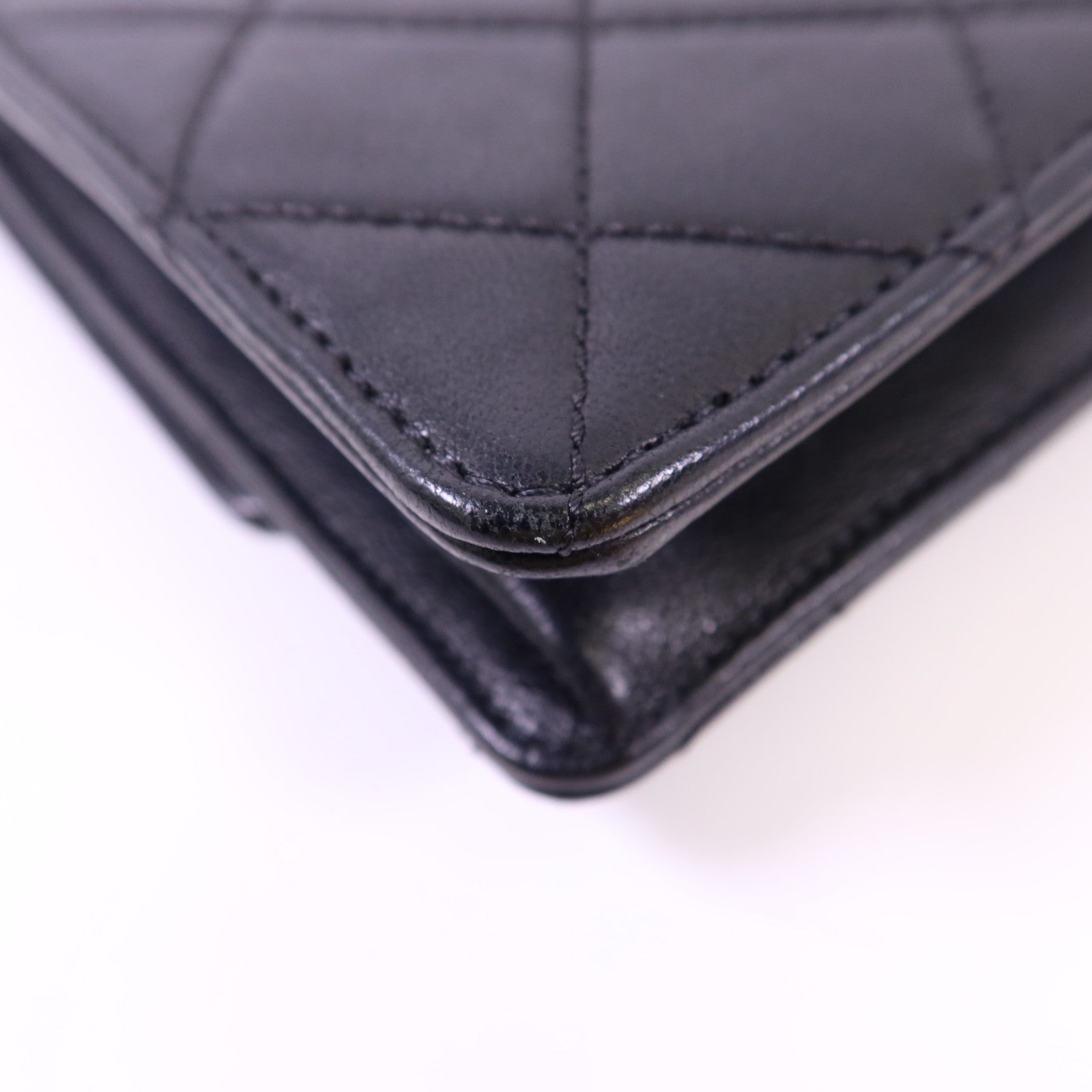 CHANEL 牛皮皮革Shoulder Bag金扣鏈帶肩背袋