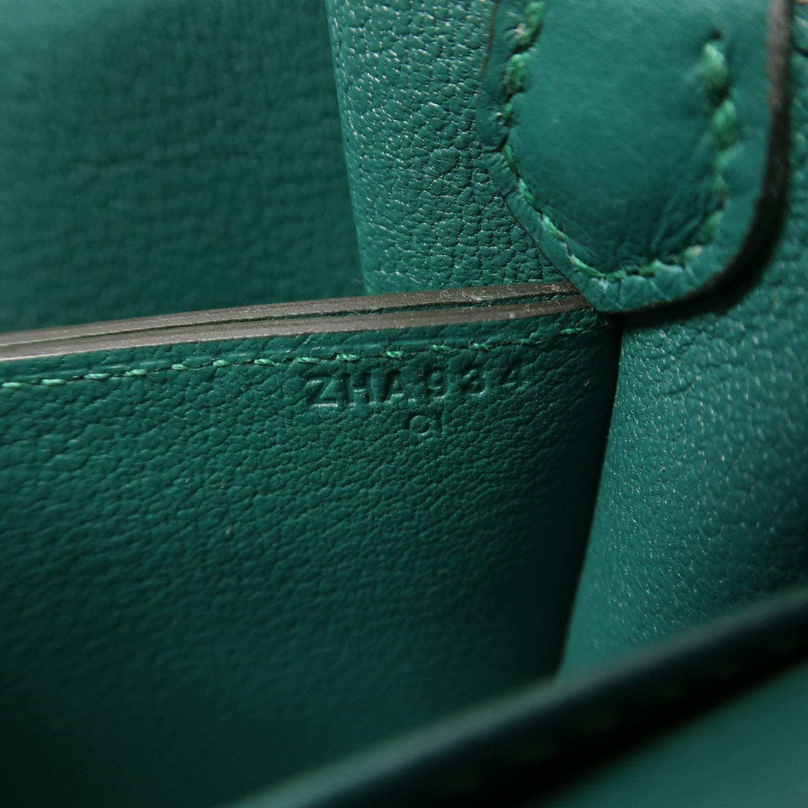 HERMES Evercolor皮革Mini Roulis金扣肩背袋Malachite