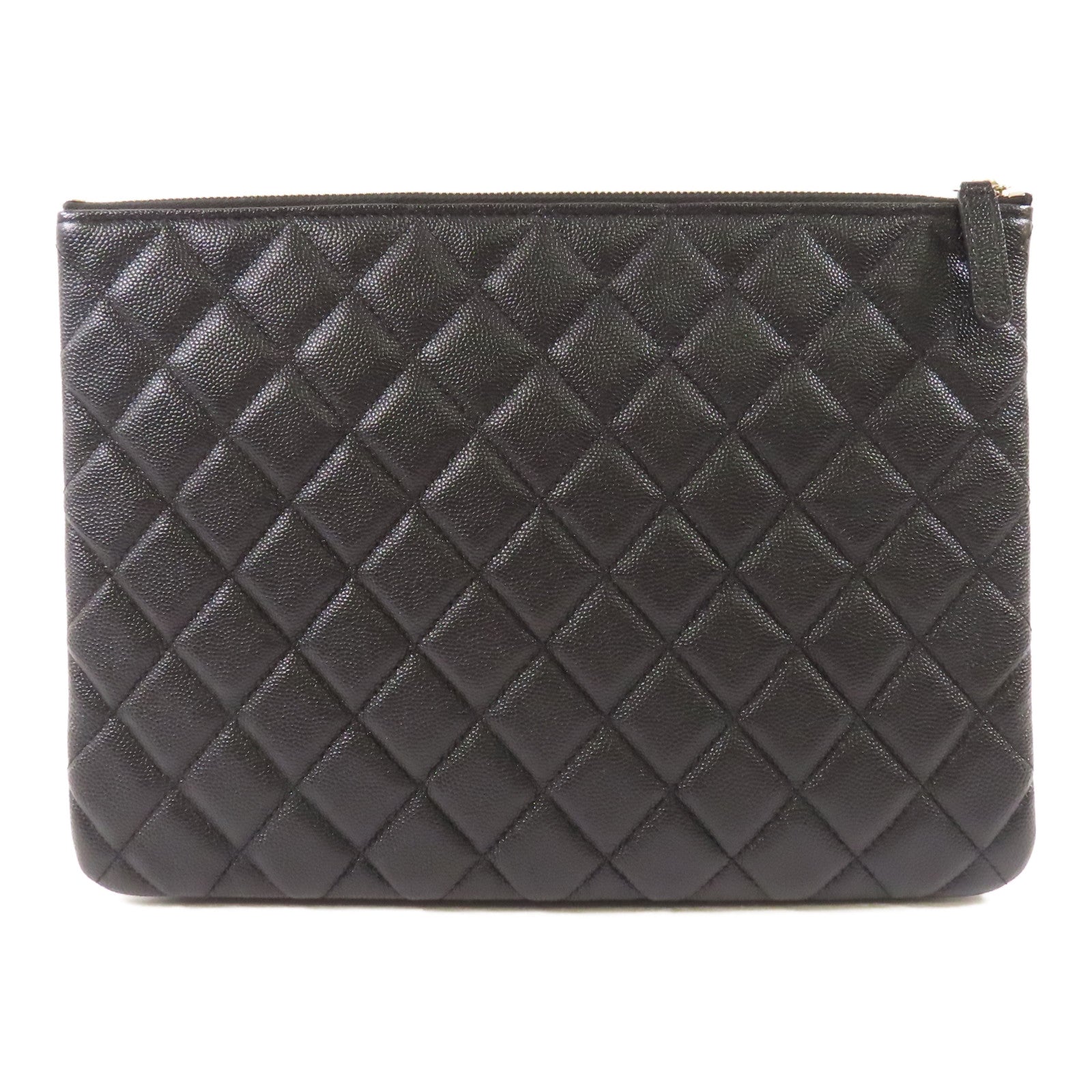 CHANEL 牛皮皮革Pouch/Clutch金扣手拿包