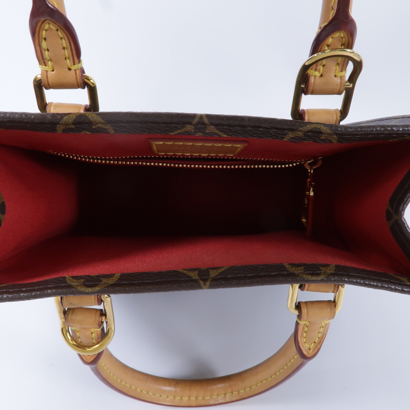 LOUIS VUITTON Monogram Sac Plat BB手挽肩背兩用袋