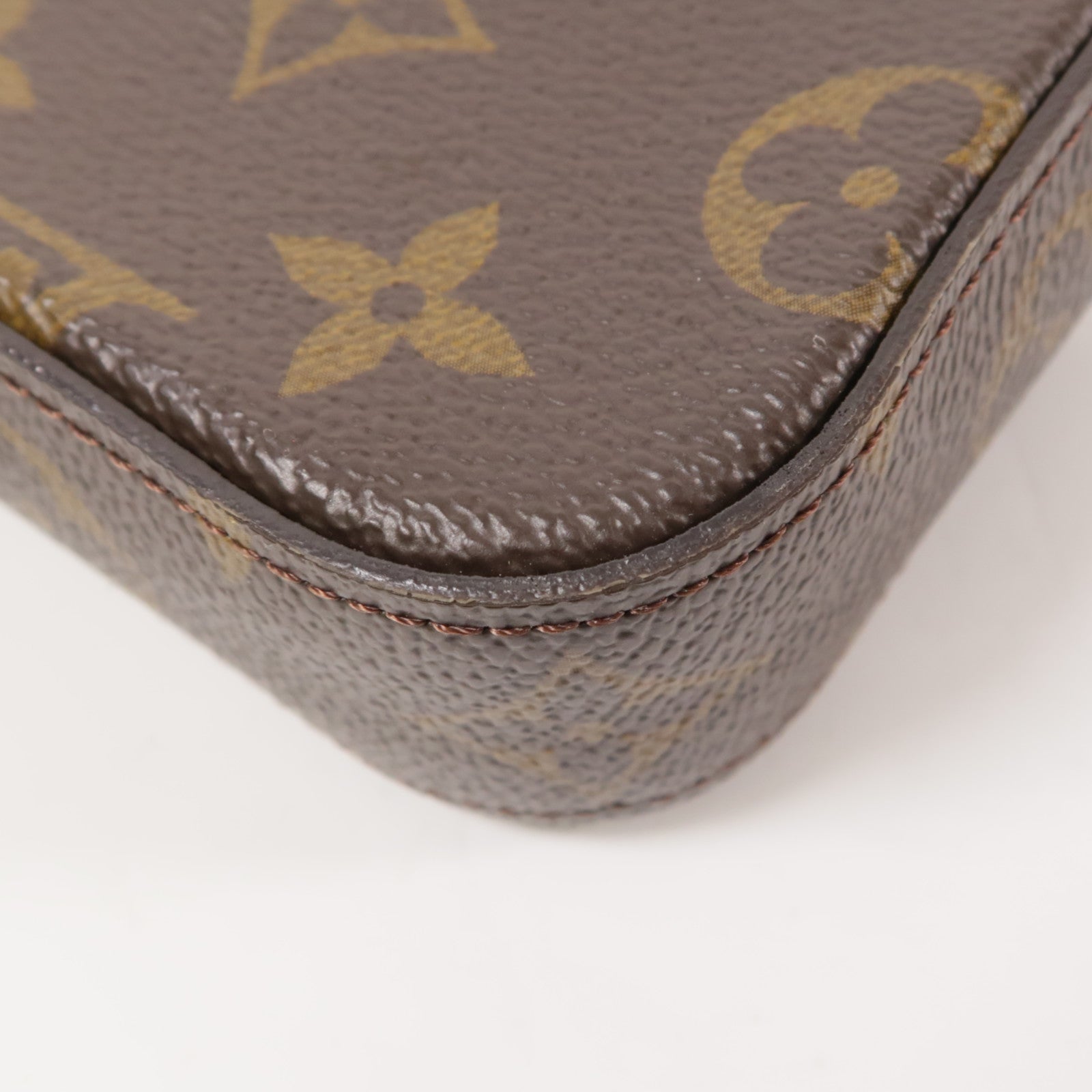 LOUIS VUITTON LV GHW Felicie Strap & Go Shoulder Bag M80091 Monogram Brown