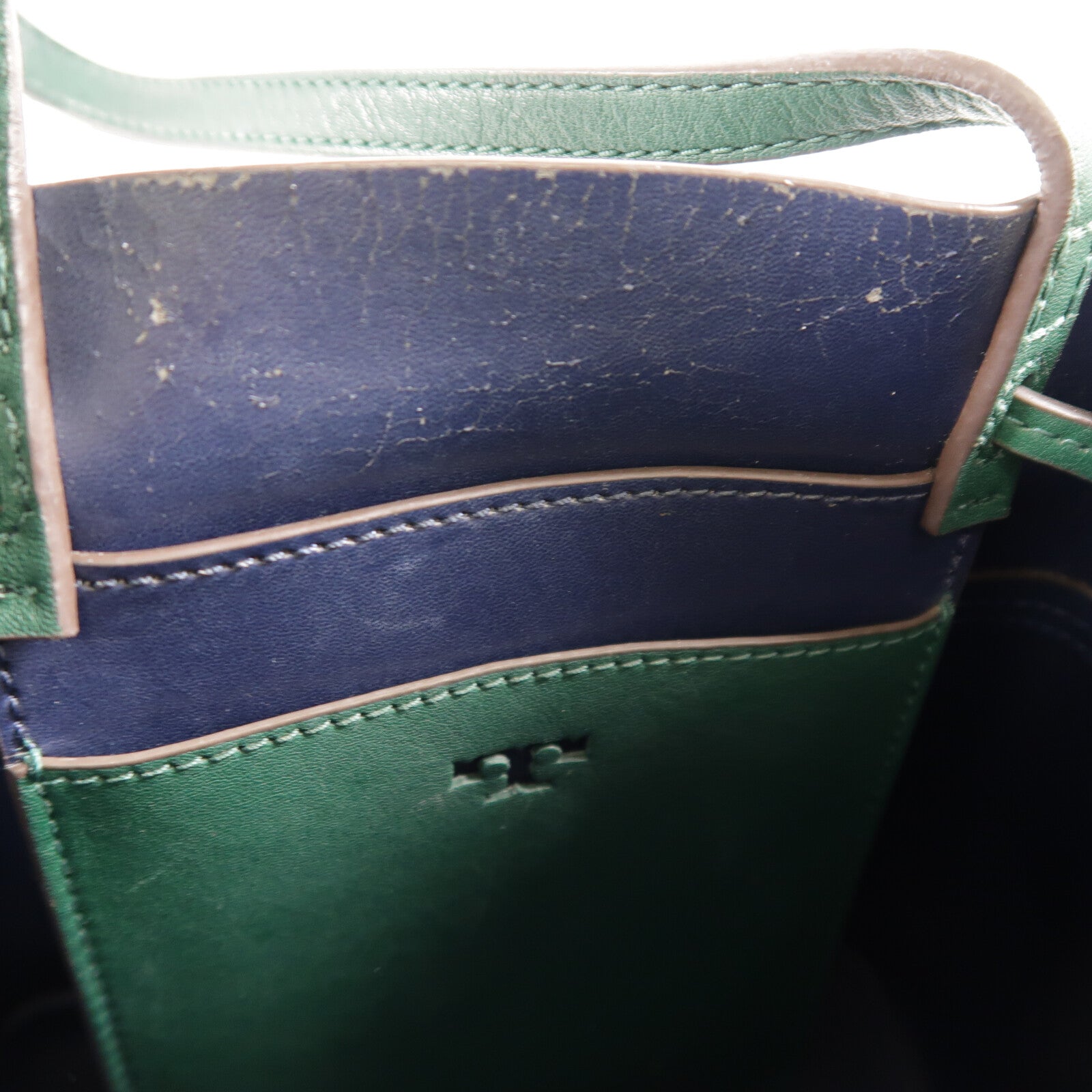 Tory Burch 牛皮皮革Block T Small Bucket Bag手挽肩背兩用袋