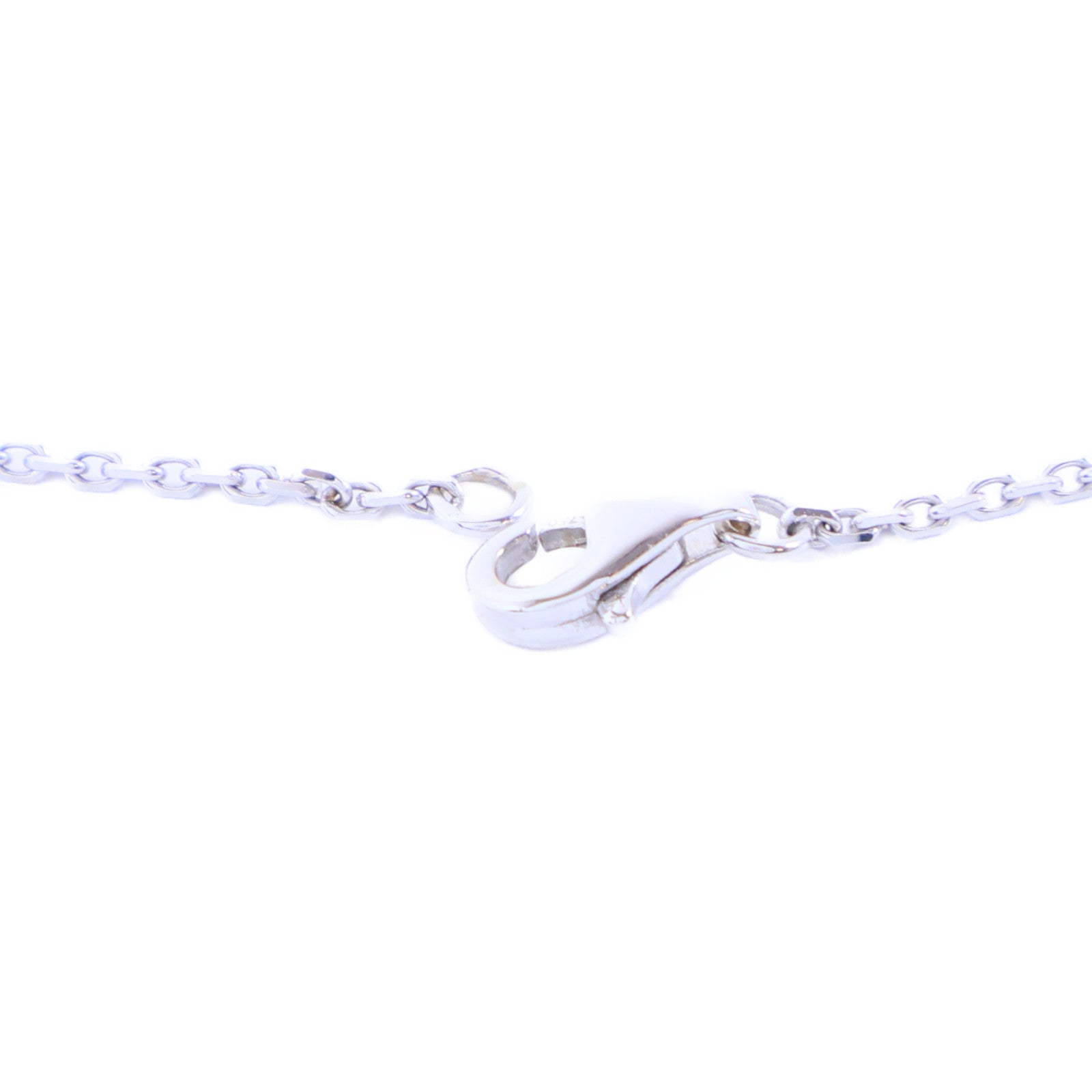 CHANEL 18K白金Camellia White Agate Diamond Necklace鑽石項鍊
