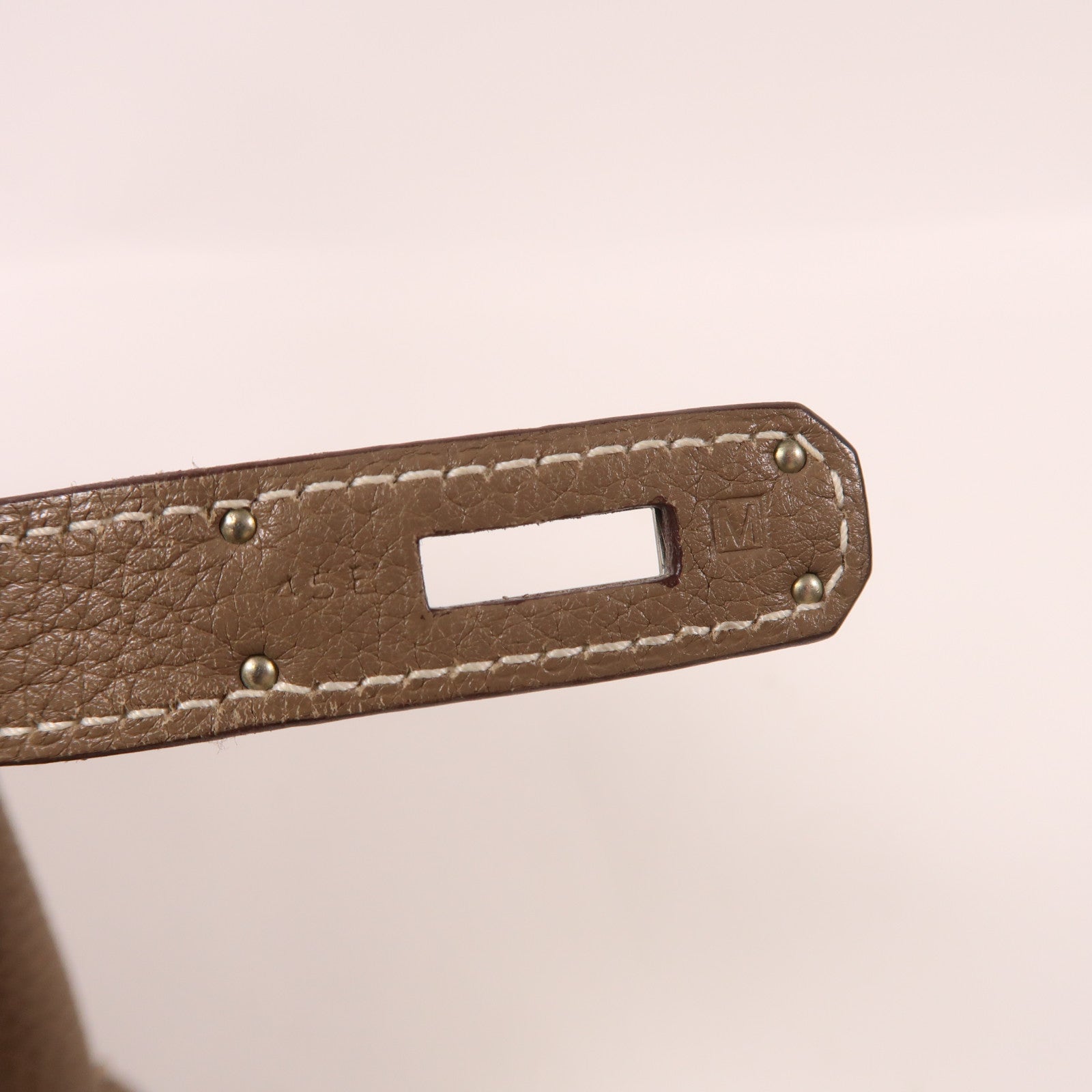 HERMES Togo皮革Birkin 30銀扣手挽袋Etoupe大象灰色