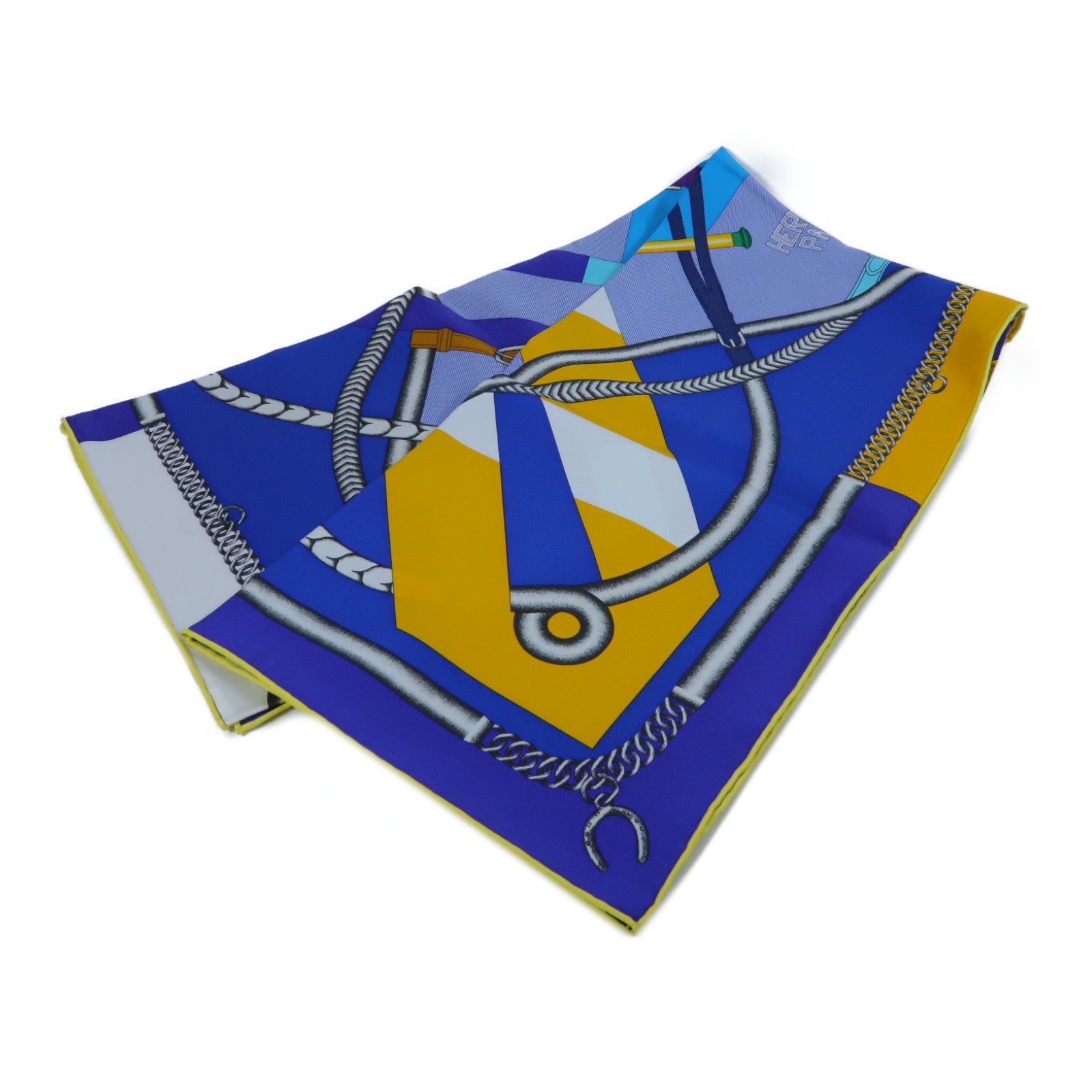 HERMES **【激減優惠】絲質Scarf絲巾藍色