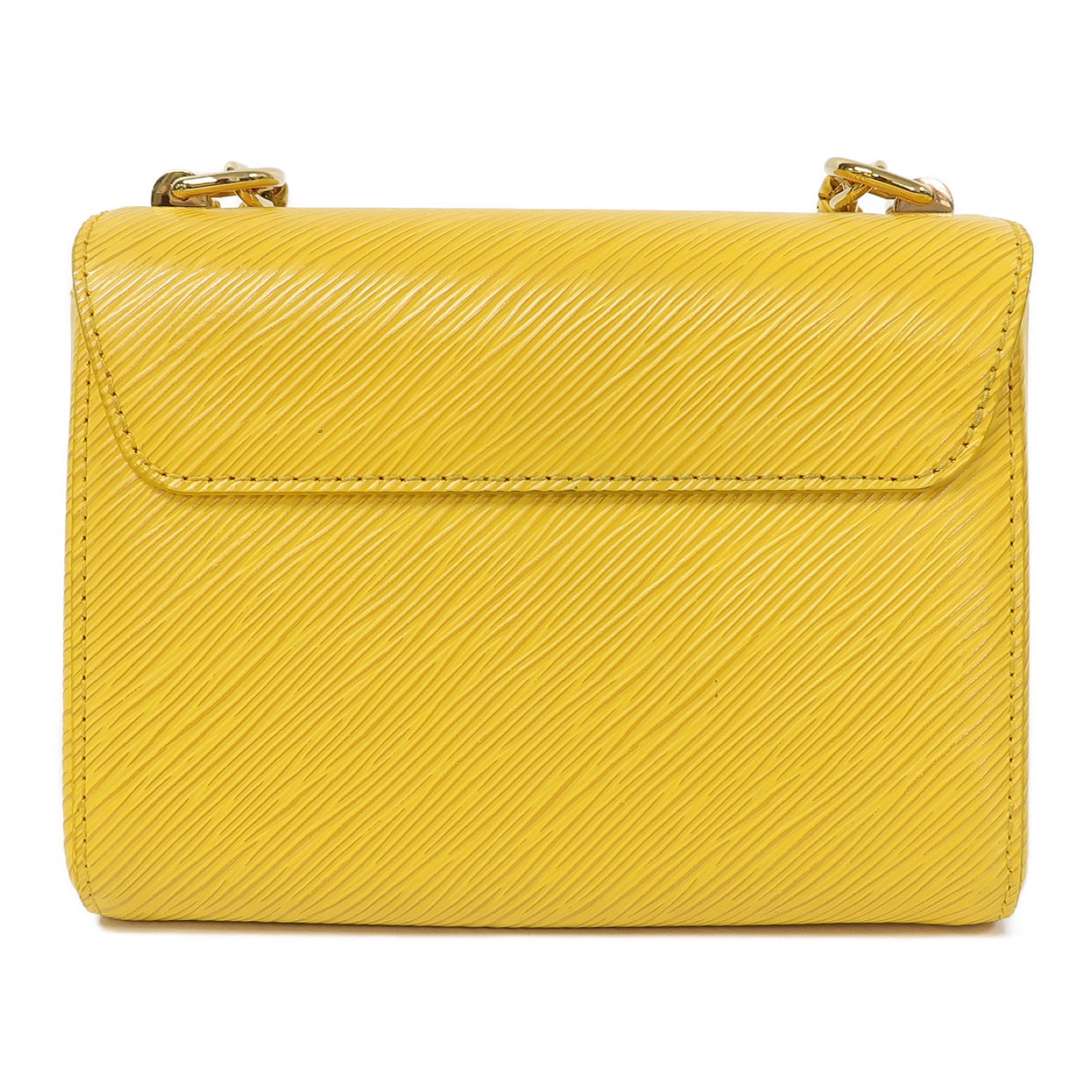 LOUIS VUITTON 【激減優惠】Epi Twist PM金扣鏈帶肩背袋黃色