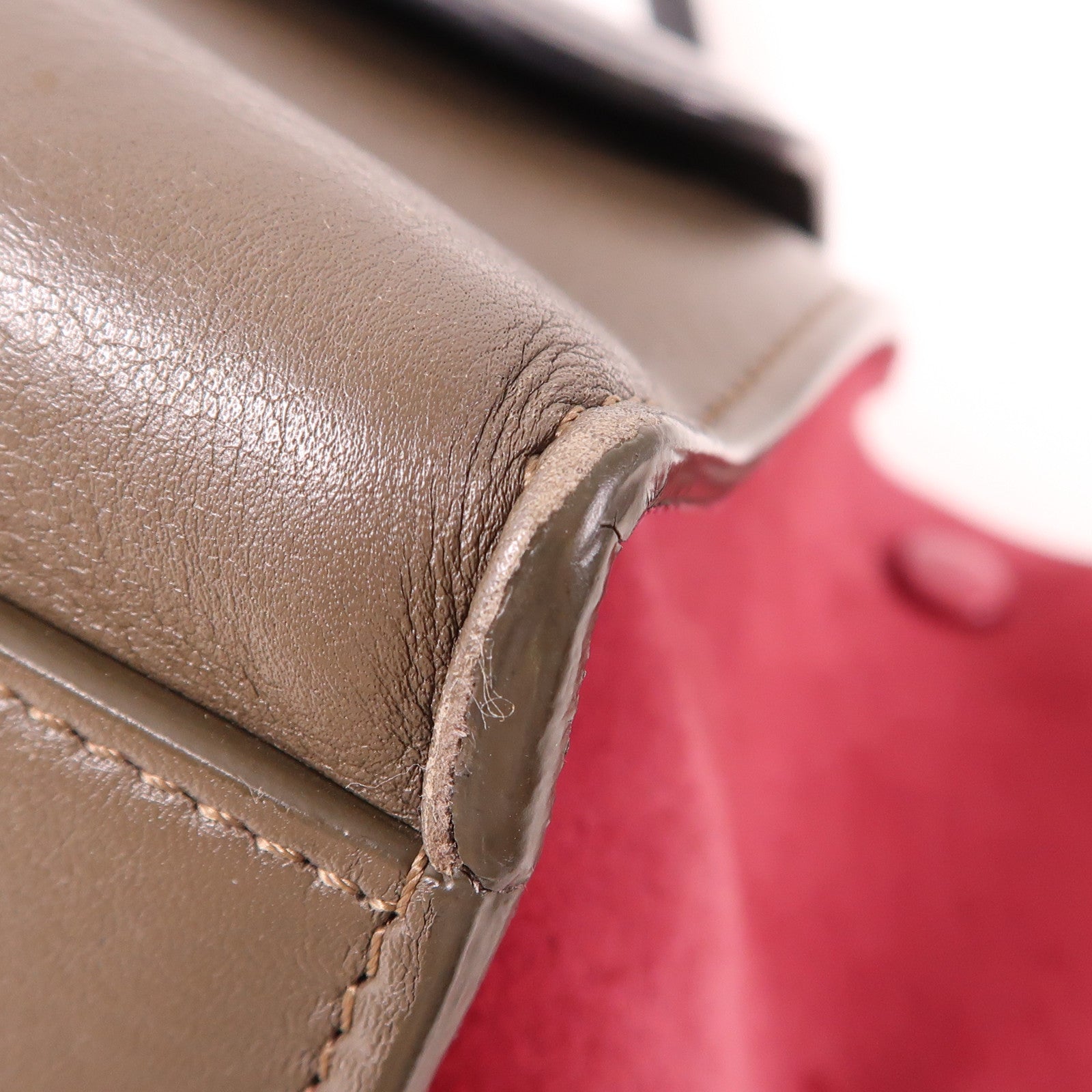 CELINE 牛皮皮革Trapeze MM金扣手挽肩背兩用袋