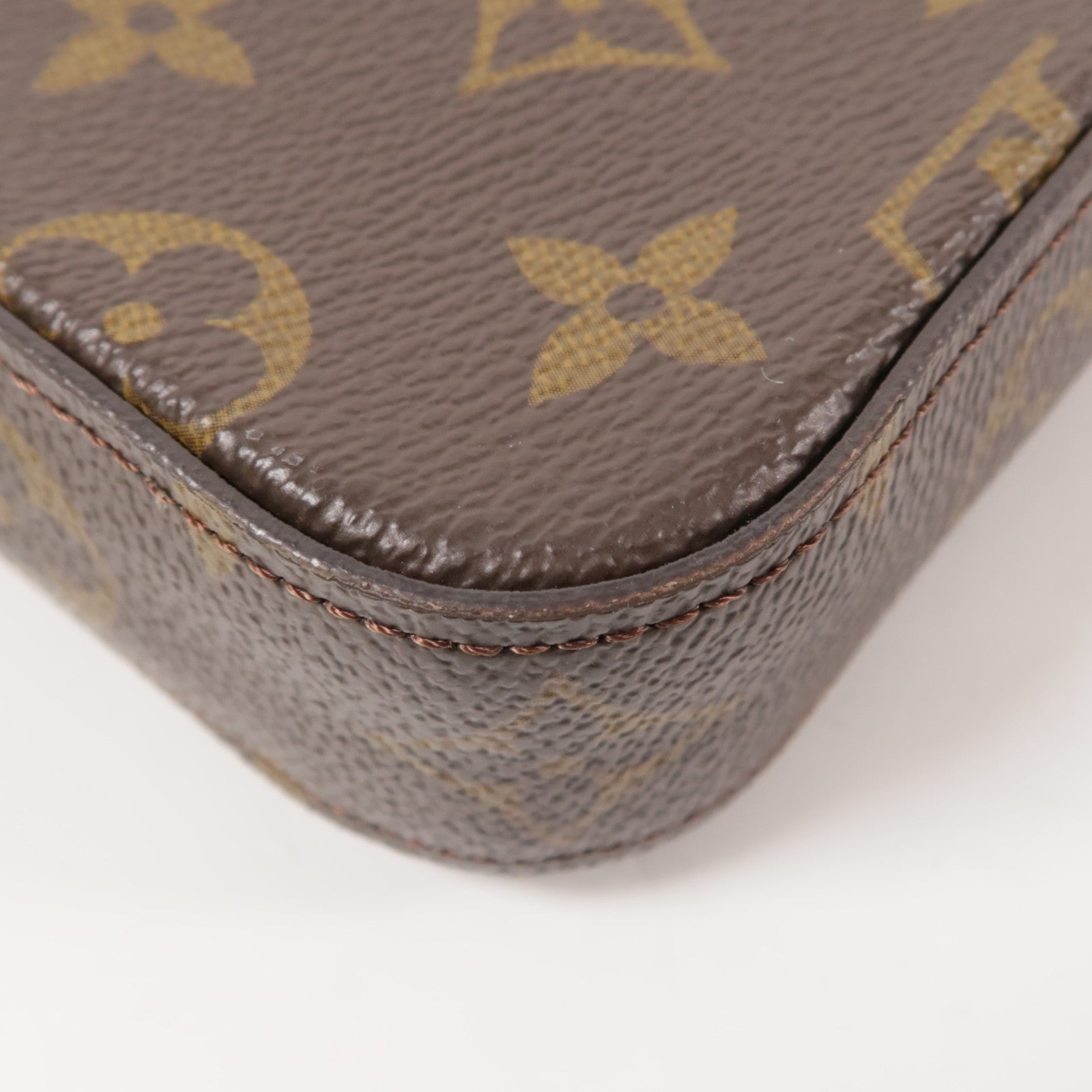 LOUIS VUITTON LV GHW Felicie Strap & Go Shoulder Bag M80091 Monogram Brown