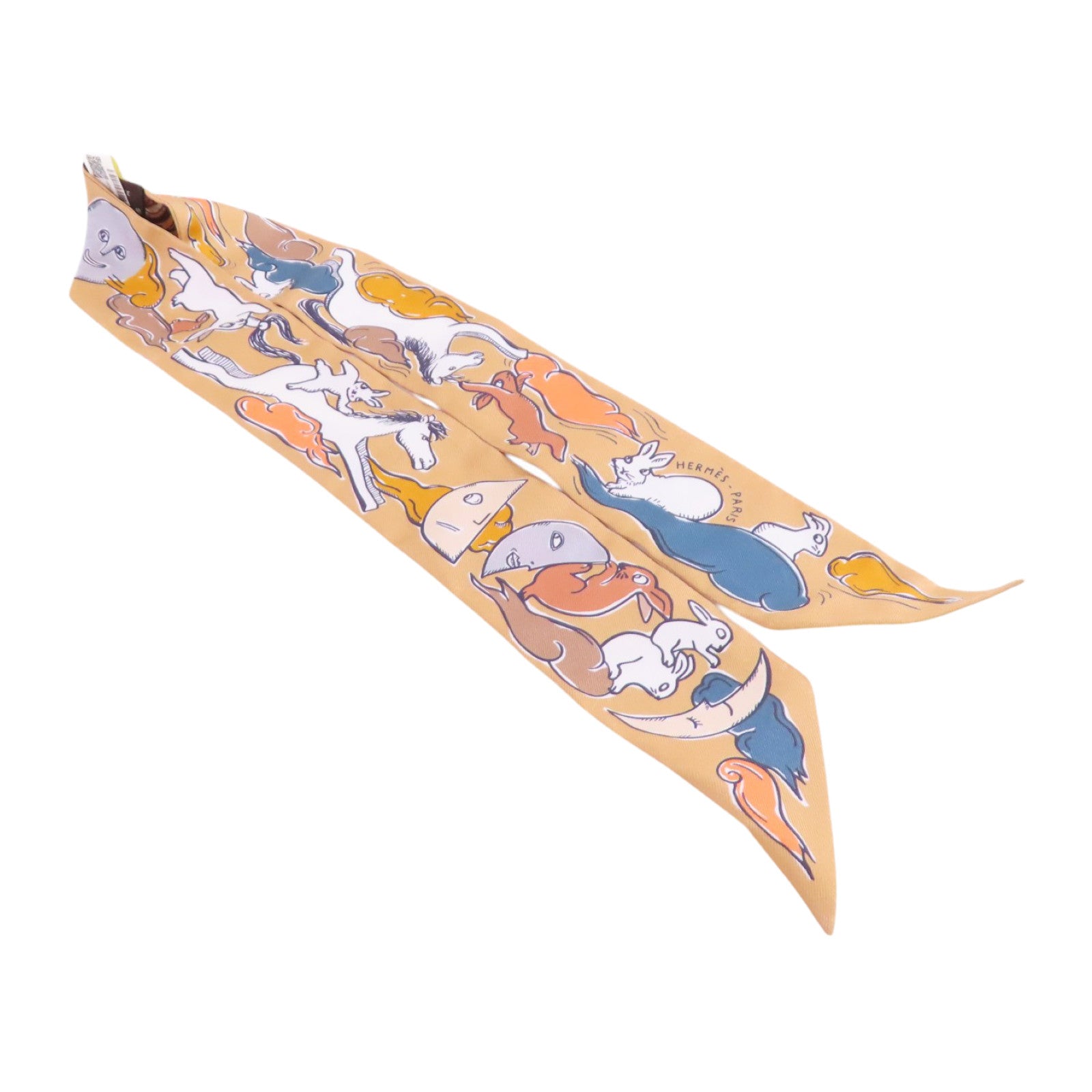 HERMES 絲質Twilly Scarf絲巾
