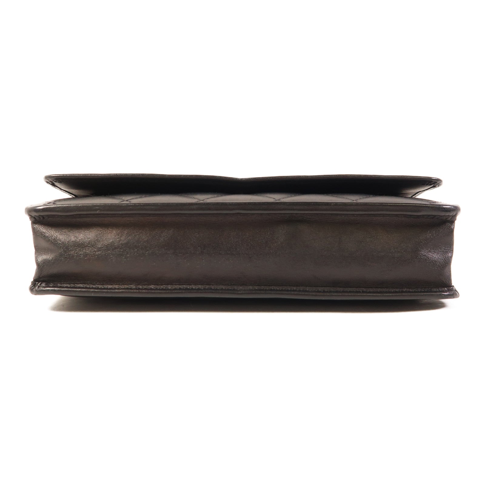 CHANEL 牛皮皮革WOC Wallet On Chain銀扣鏈帶肩背袋