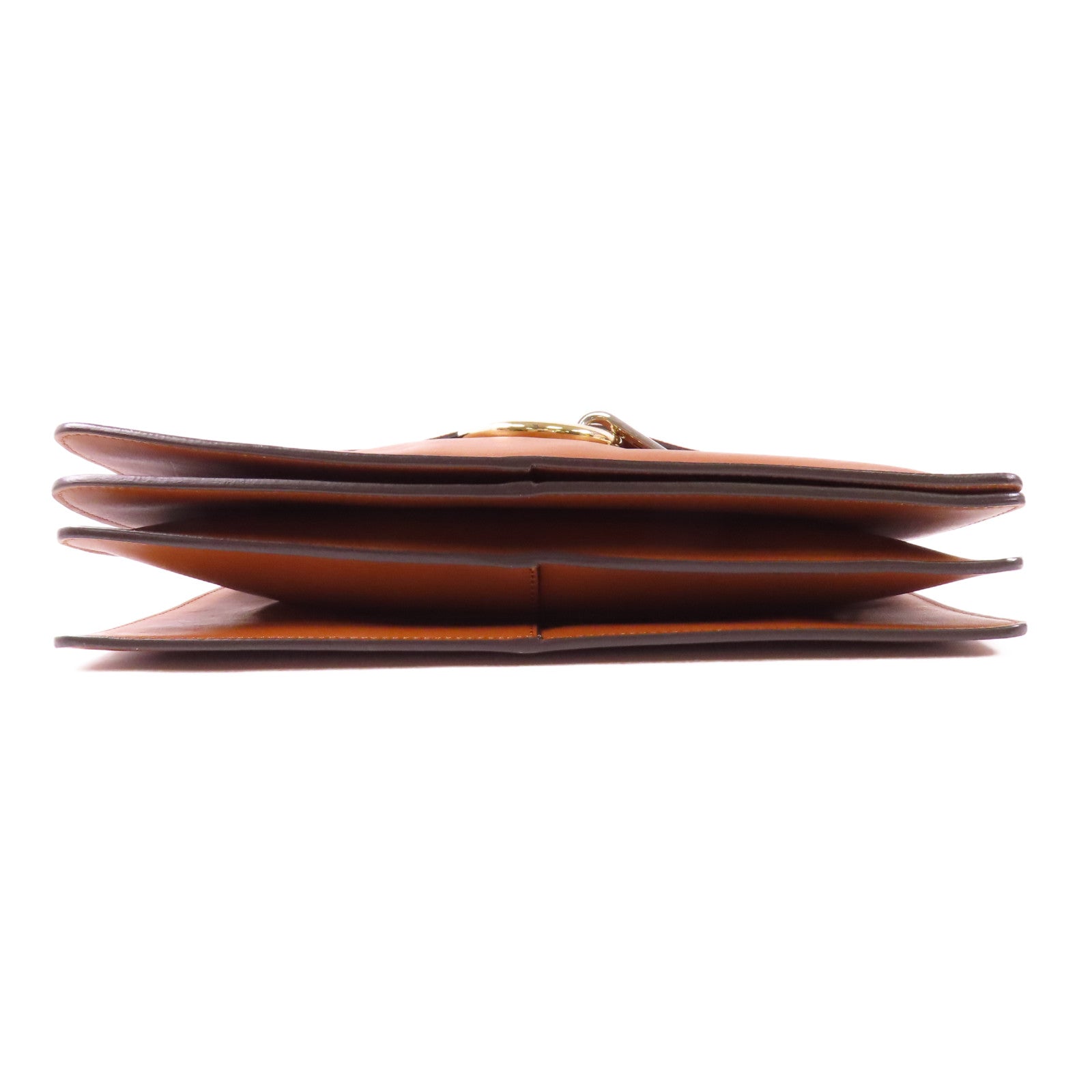 Chloe GHW Faye Shoulder Bag CHC17 Leather Brown