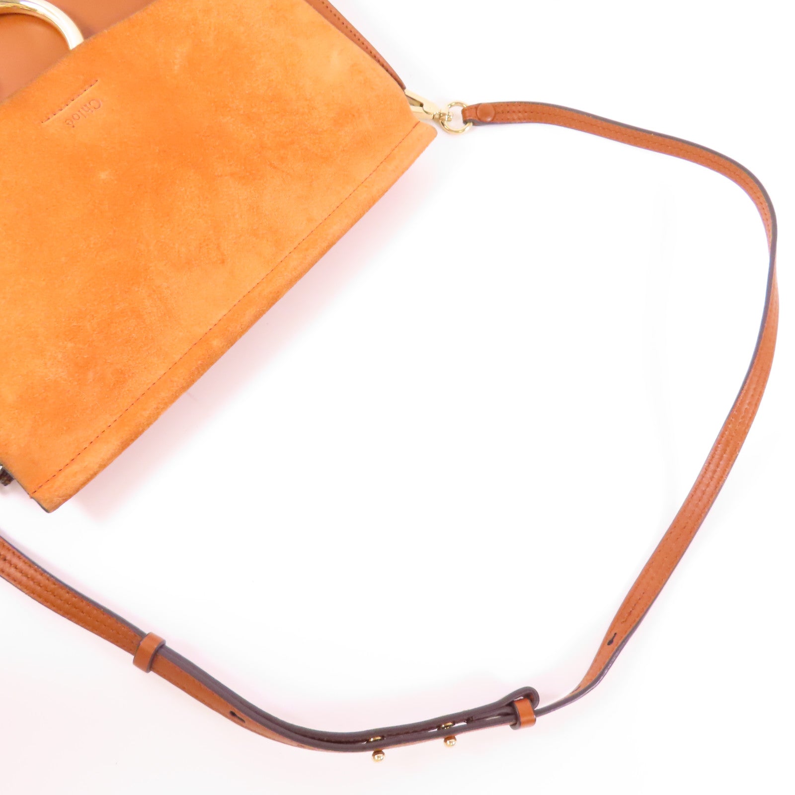 Chloe GHW Faye Shoulder Bag CHC17 Leather Brown